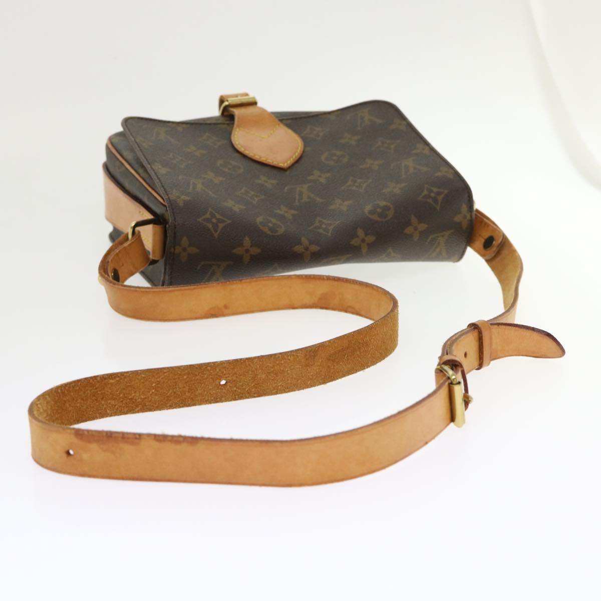 LOUIS VUITTON Monogram Cartouchiere MM Shoulder Bag M51253 LV rd5369