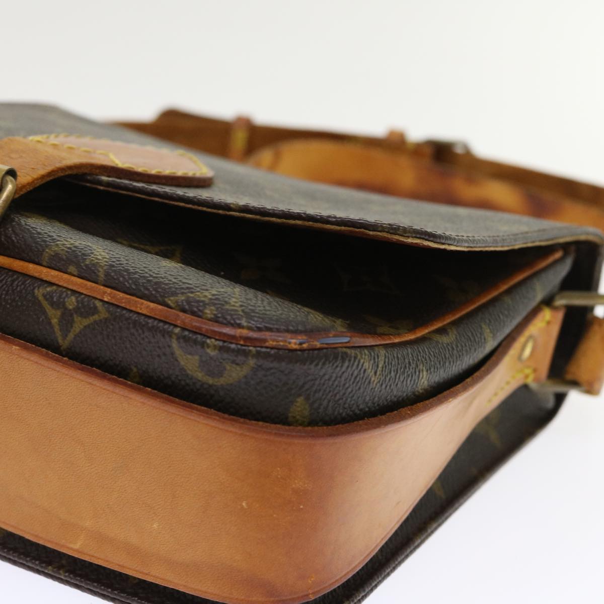 LOUIS VUITTON Monogram Cartouchiere MM Shoulder Bag M51253 LV rd5372