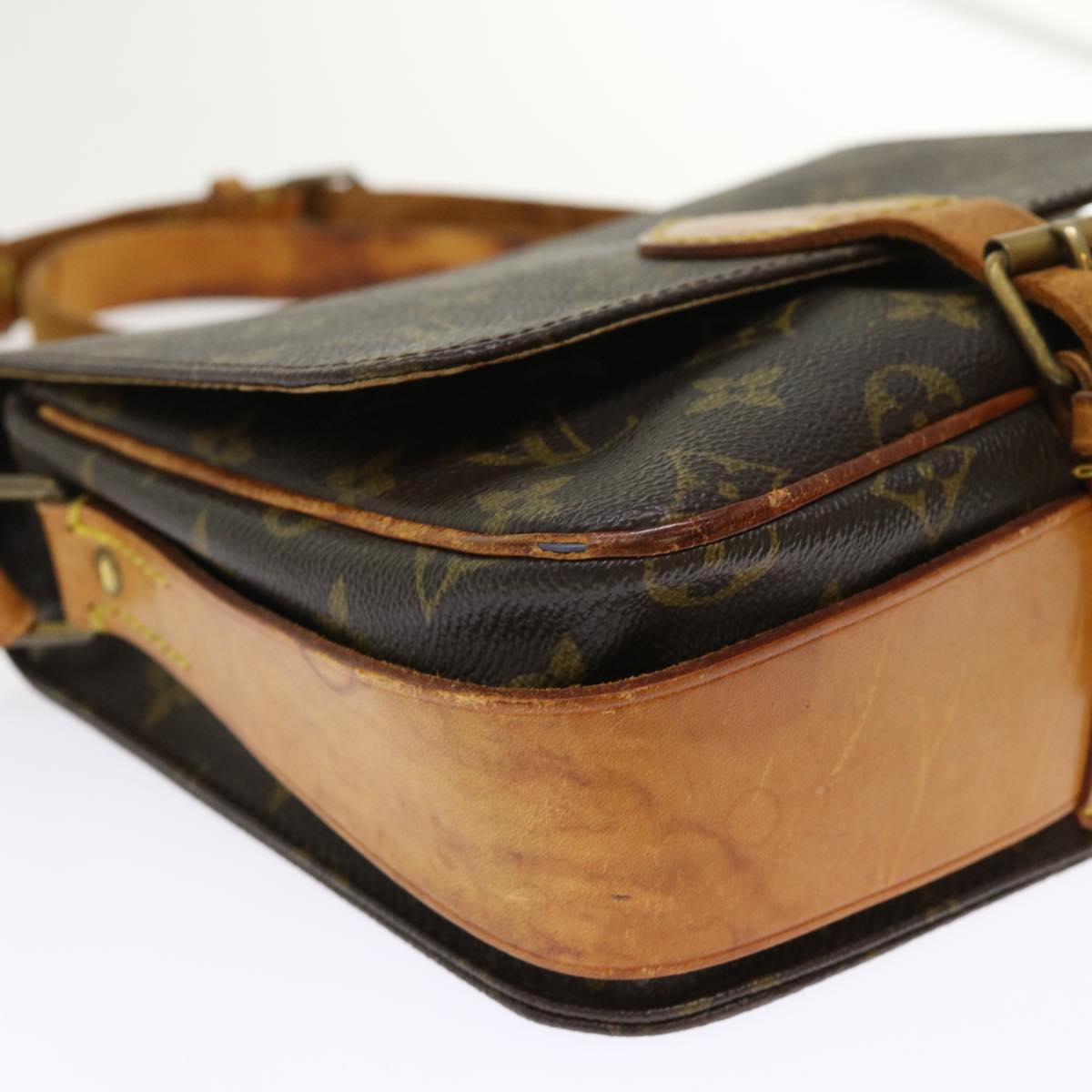 LOUIS VUITTON Monogram Cartouchiere MM Shoulder Bag M51253 LV rd5372