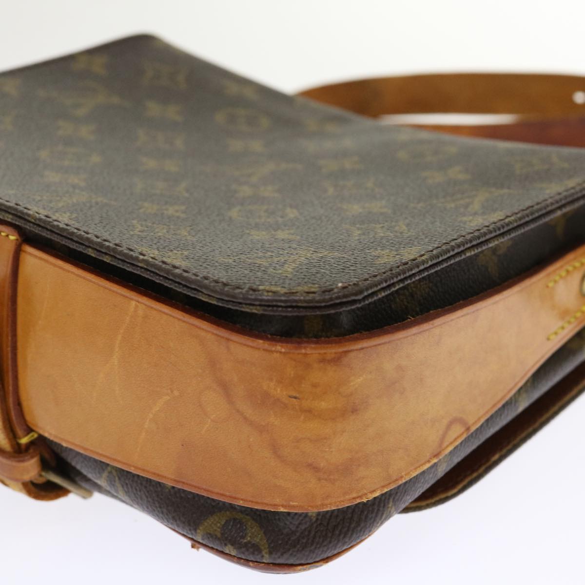 LOUIS VUITTON Monogram Cartouchiere MM Shoulder Bag M51253 LV rd5372