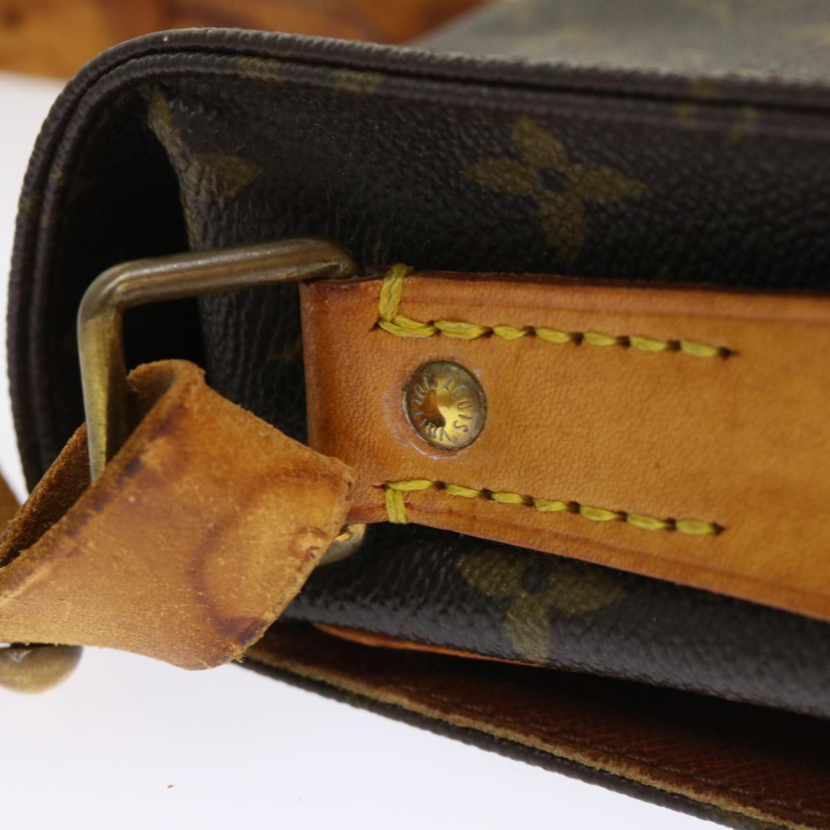 LOUIS VUITTON Monogram Cartouchiere MM Shoulder Bag M51253 LV rd5372