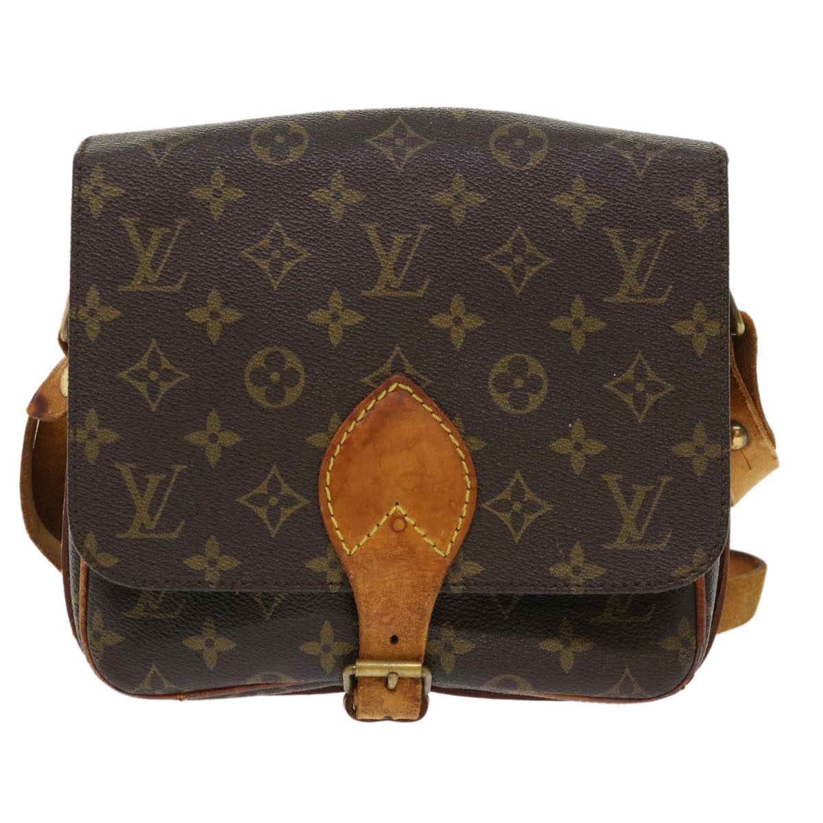 LOUIS VUITTON Monogram Cartouchiere MM Shoulder Bag M51253 LV rd5372