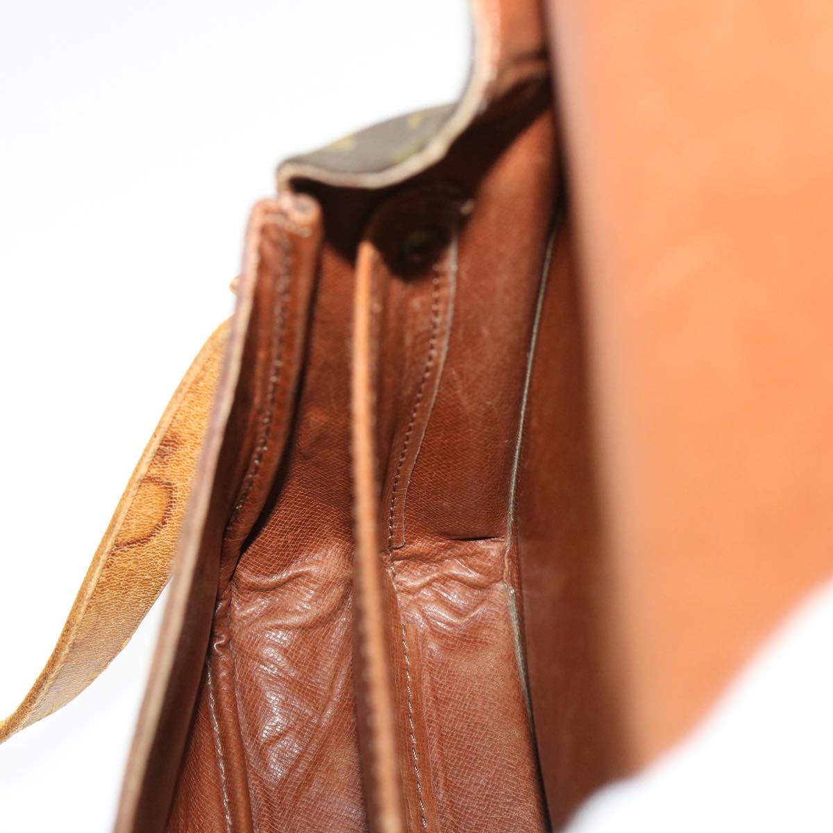 LOUIS VUITTON Monogram Cartouchiere MM Shoulder Bag M51253 LV rd5372