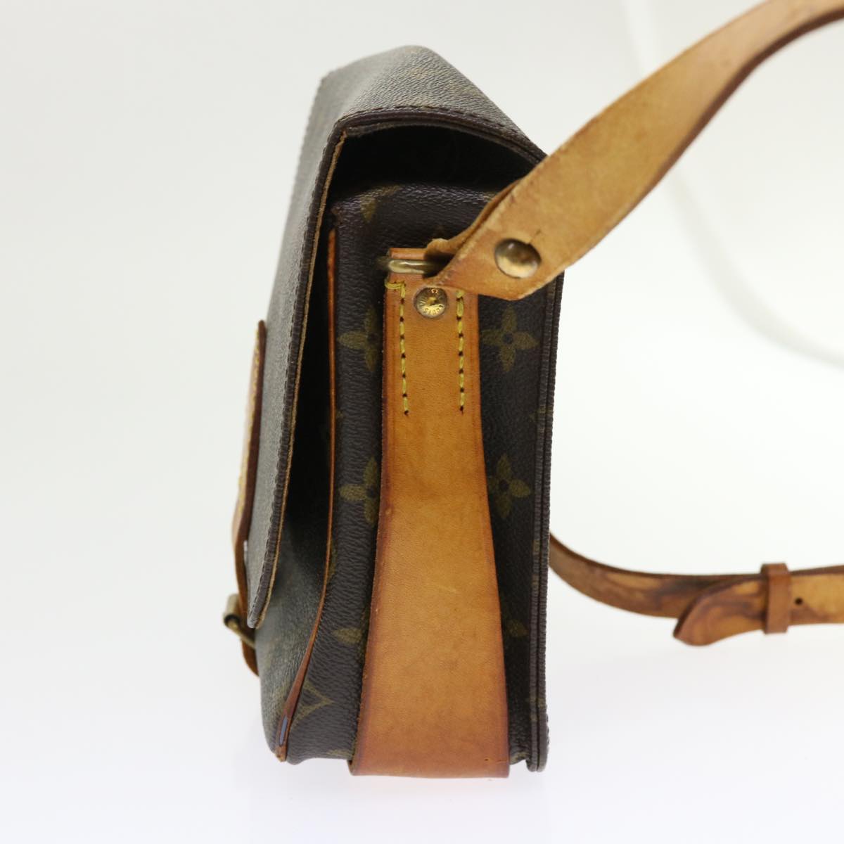 LOUIS VUITTON Monogram Cartouchiere MM Shoulder Bag M51253 LV rd5372
