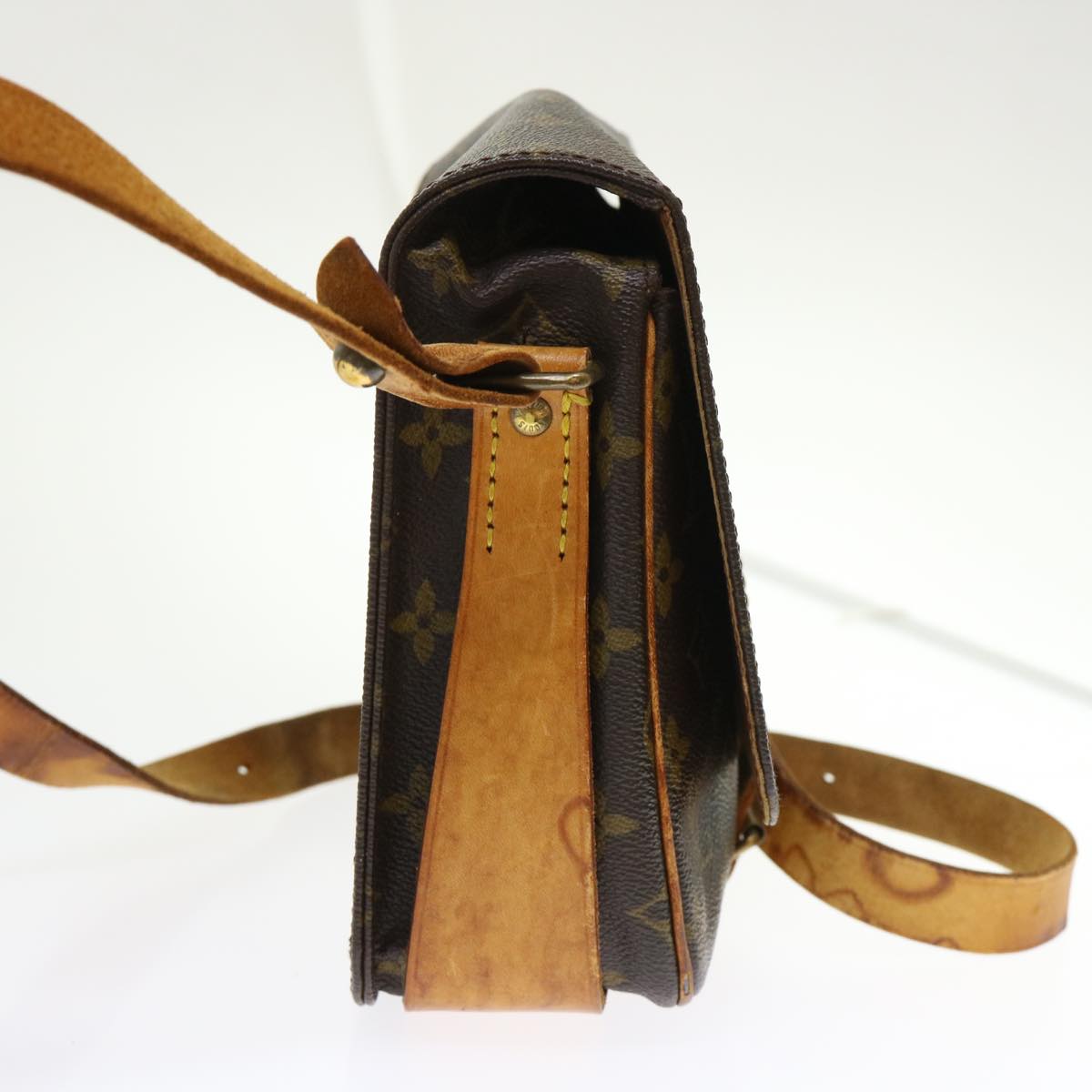 LOUIS VUITTON Monogram Cartouchiere MM Shoulder Bag M51253 LV rd5372