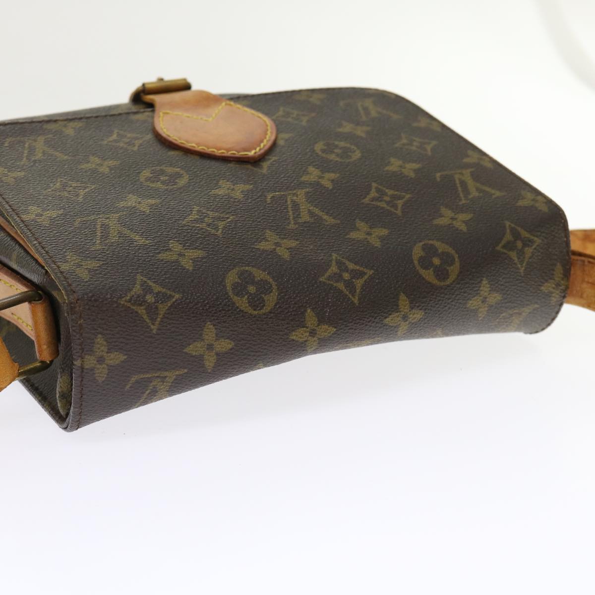 LOUIS VUITTON Monogram Cartouchiere MM Shoulder Bag M51253 LV rd5372