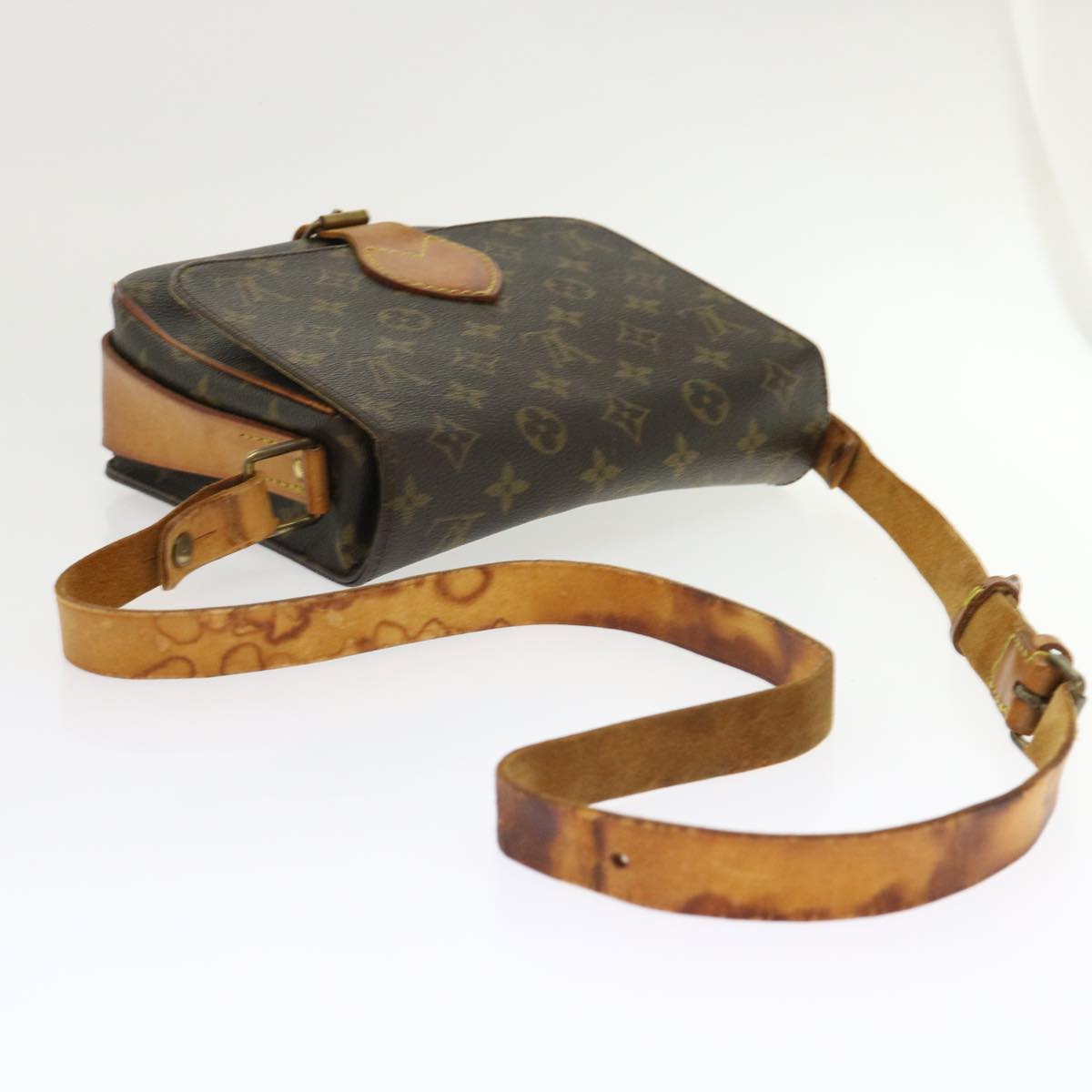 LOUIS VUITTON Monogram Cartouchiere MM Shoulder Bag M51253 LV rd5372