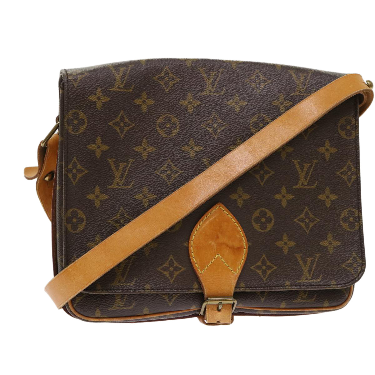 LOUIS VUITTON Monogram Cartouchiere GM Shoulder Bag M51252 LV rd5394
