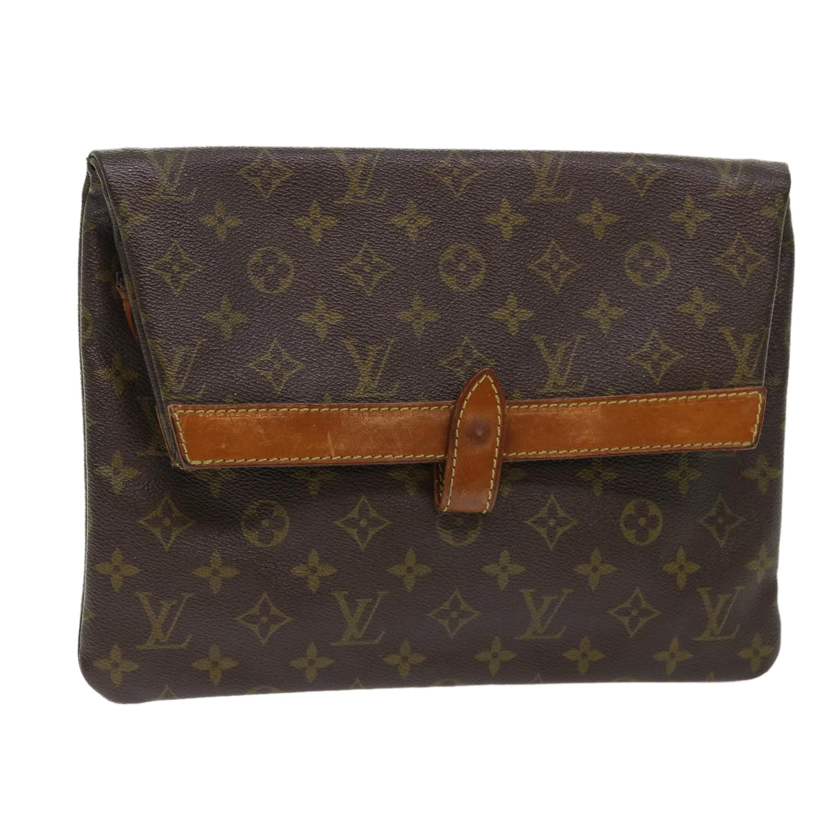 LOUIS VUITTON Monogram Pochette Priant Clutch Bag M51805 LV rd5400