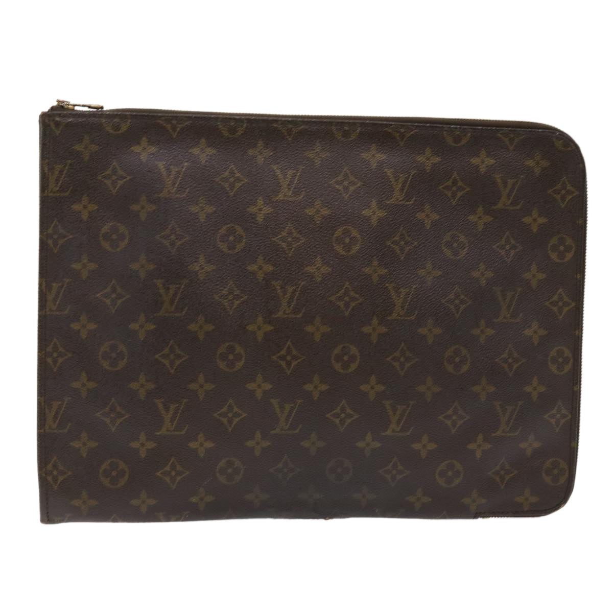 LOUIS VUITTON Monogram Poche Document Briefcase M53400 LV rd5407