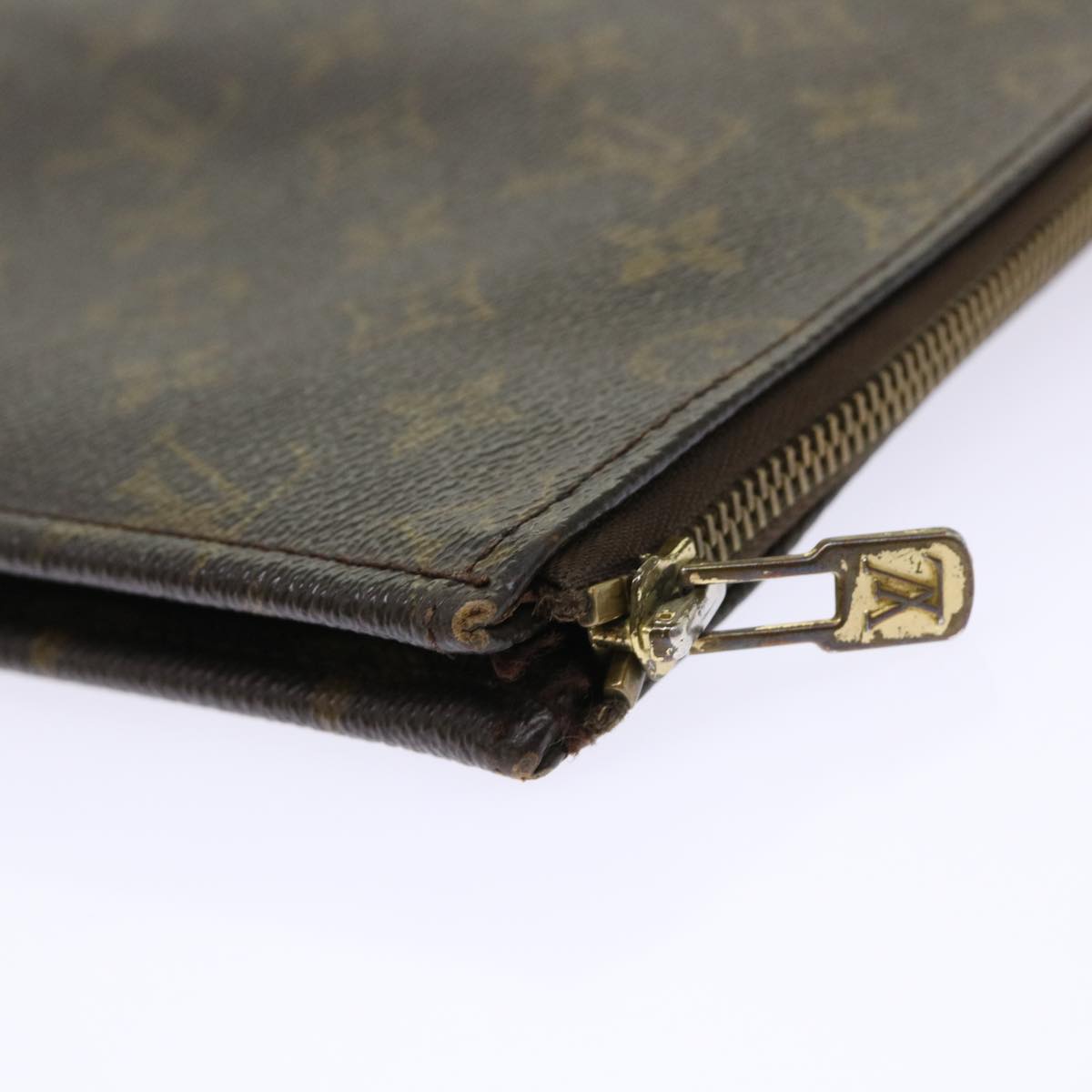 LOUIS VUITTON Monogram Poche Document Briefcase M53400 LV rd5407