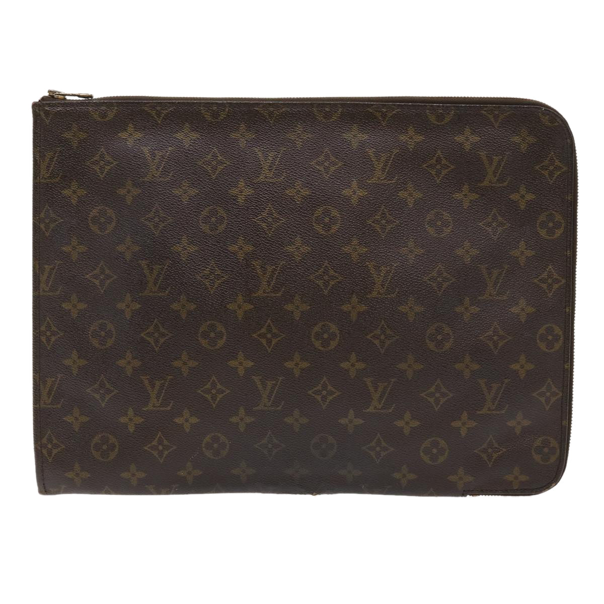 LOUIS VUITTON Monogram Poche Document Briefcase M53400 LV rd5407