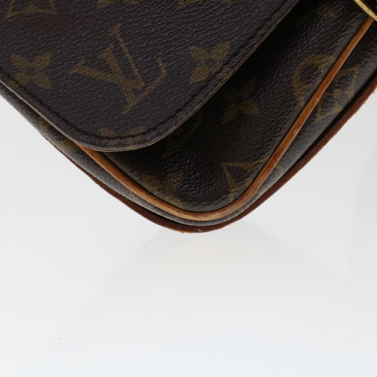 LOUIS VUITTON Monogram Cartouchiere MM Shoulder Bag M51253 LV rd5500