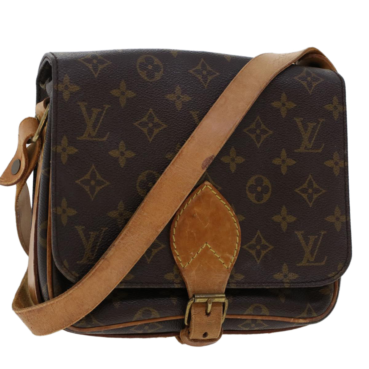 LOUIS VUITTON Monogram Cartouchiere MM Shoulder Bag M51253 LV rd5500