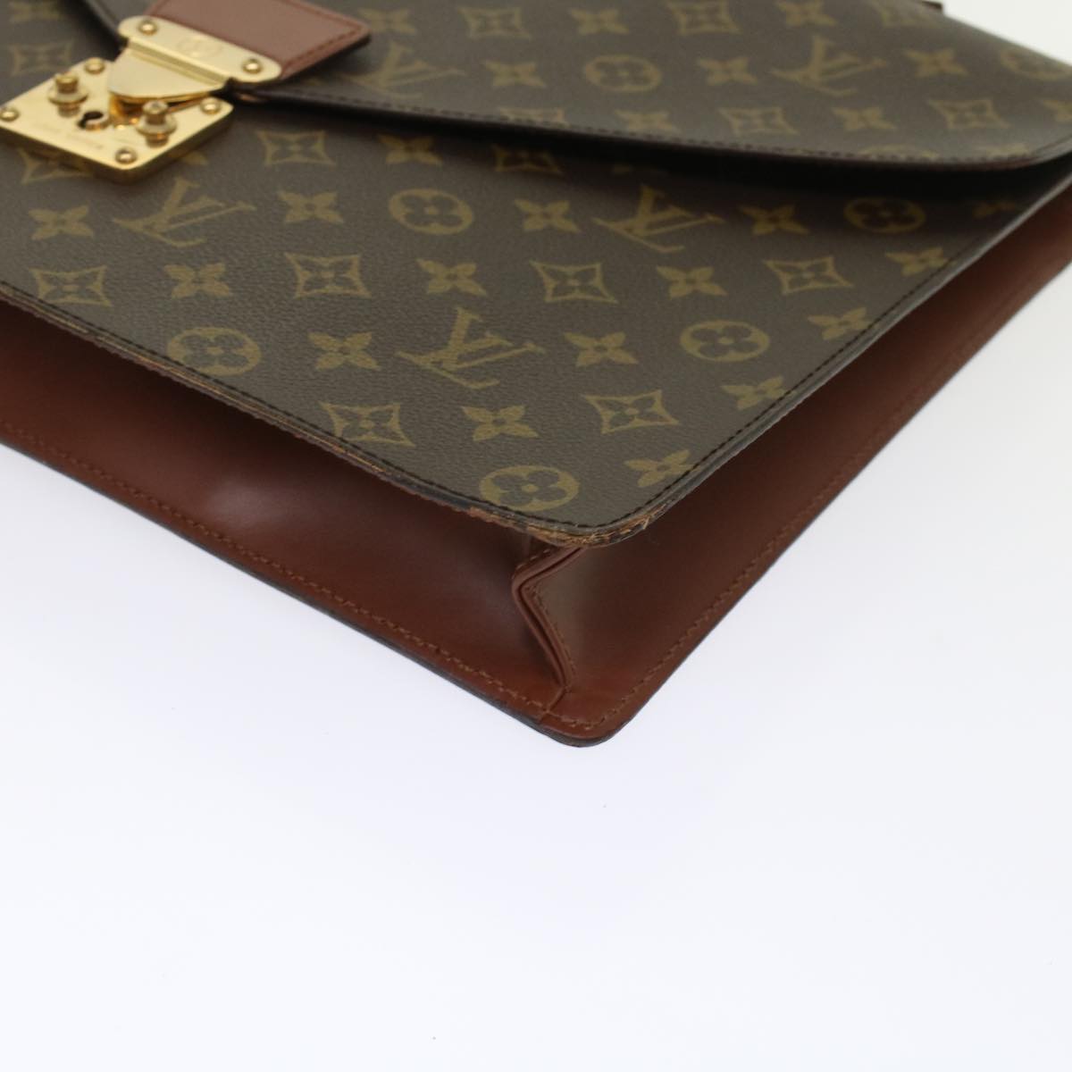 LOUIS VUITTON Monogram Porte Documents Bandouliere Bag 2way M53338 rd5556