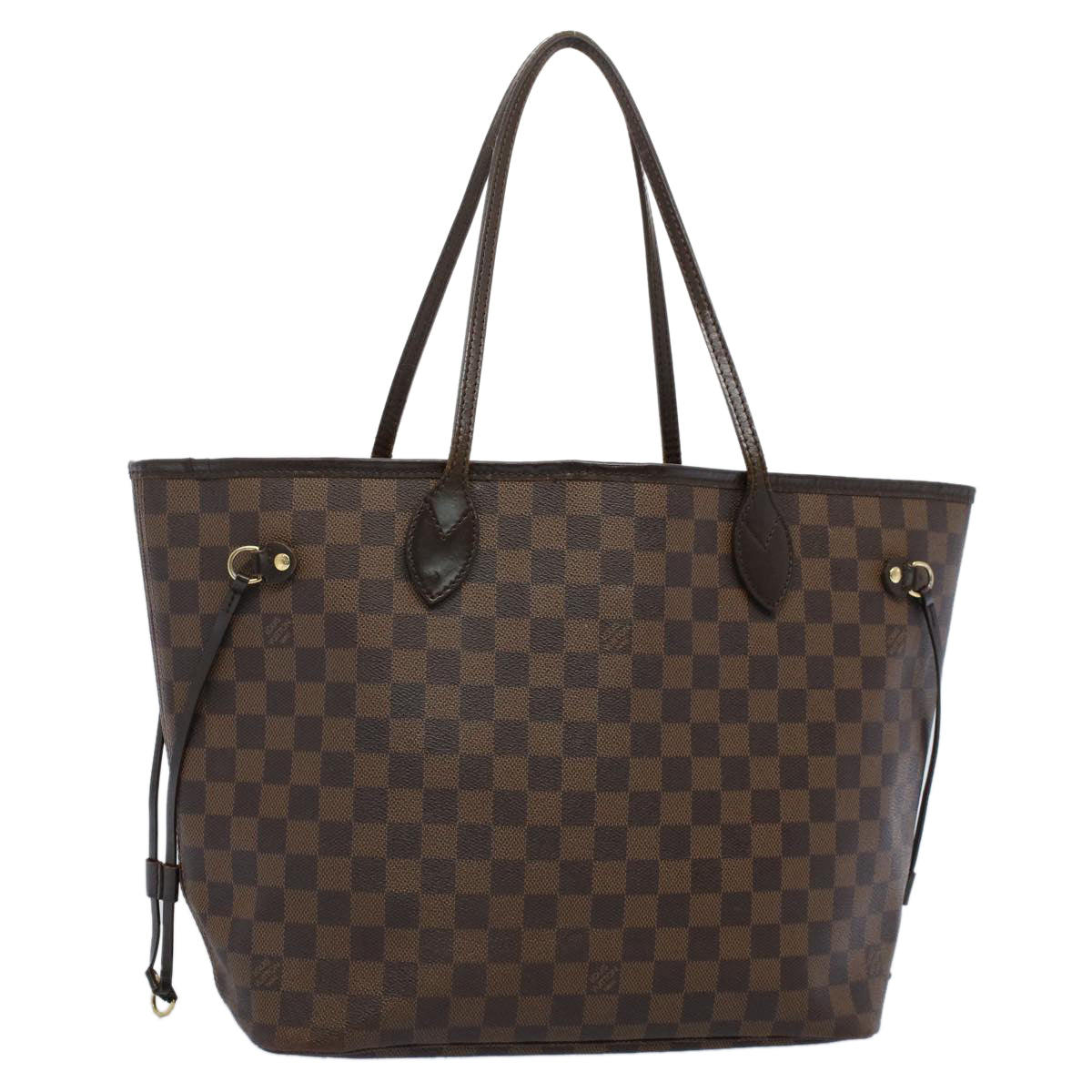 LOUIS VUITTON Damier Ebene Neverfull MM Tote Bag N51105 LV rd5789