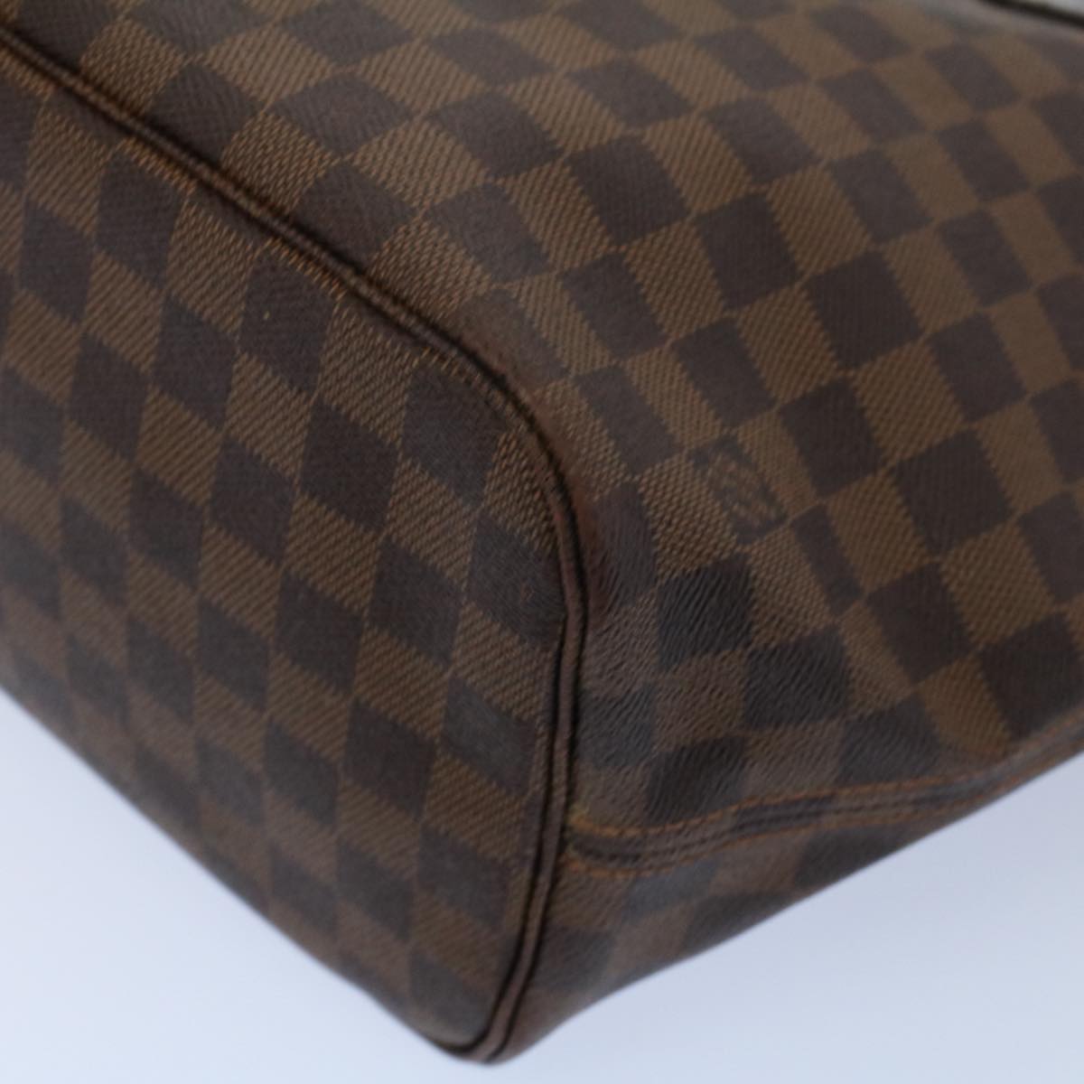 LOUIS VUITTON Damier Ebene Neverfull MM Tote Bag N51105 LV rd5789