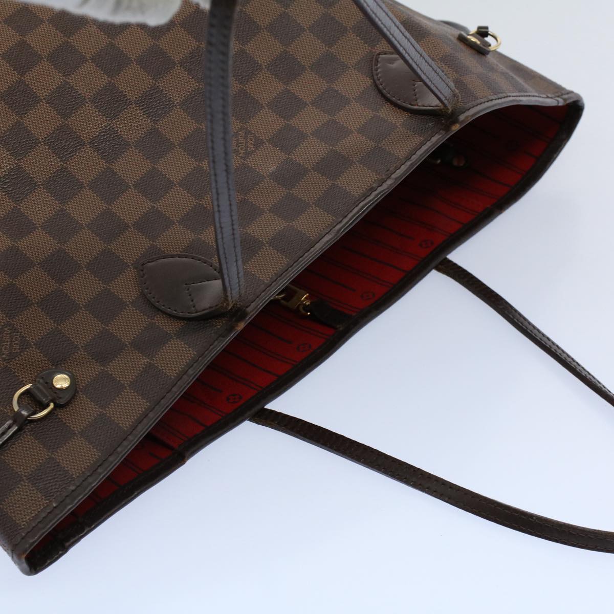 LOUIS VUITTON Damier Ebene Neverfull MM Tote Bag N51105 LV rd5789