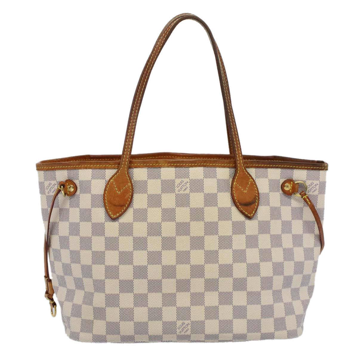 LOUIS VUITTON Damier Azur Neverfull PM Tote Bag N41362 LV rd5790