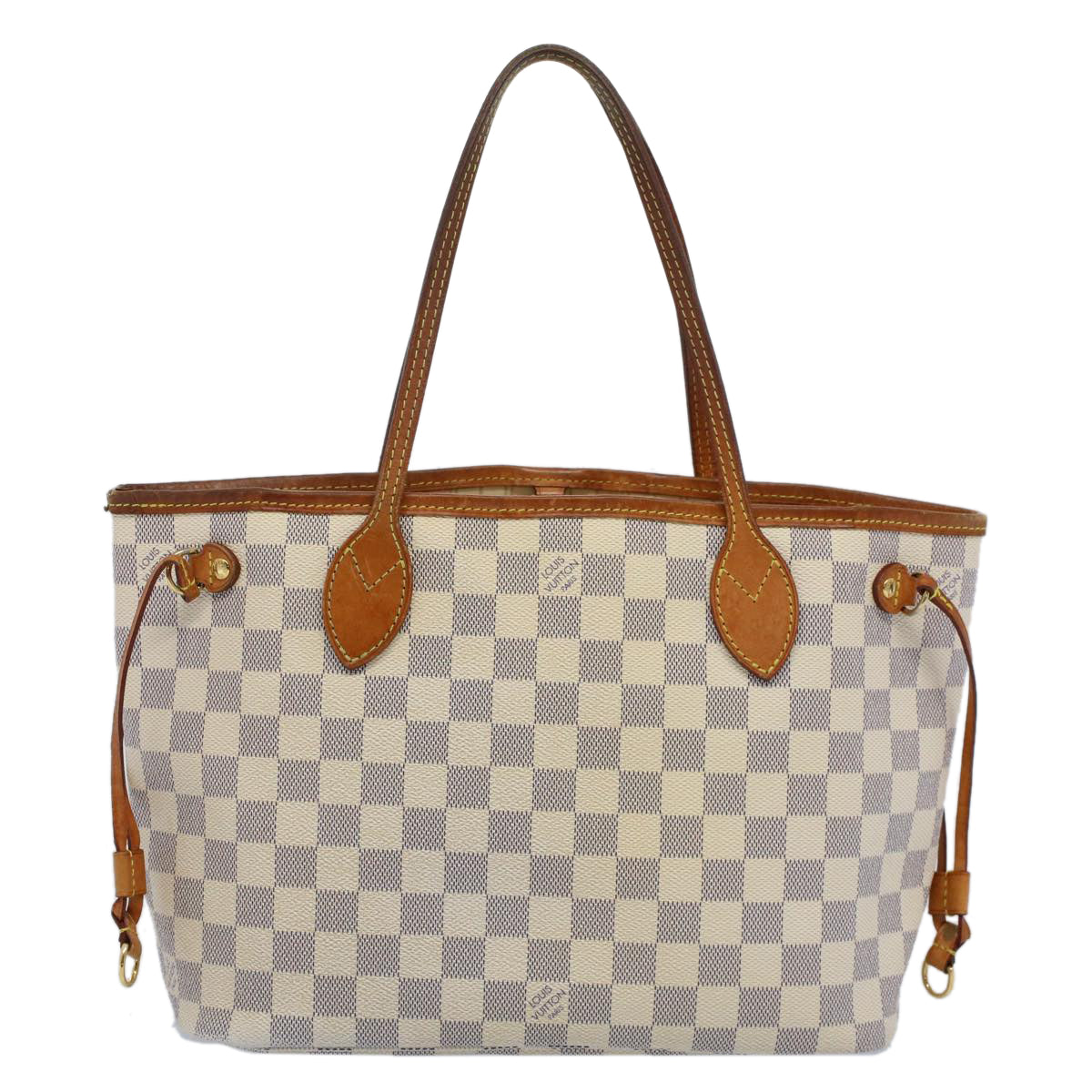 LOUIS VUITTON Damier Azur Neverfull PM Tote Bag N41362 LV rd5790