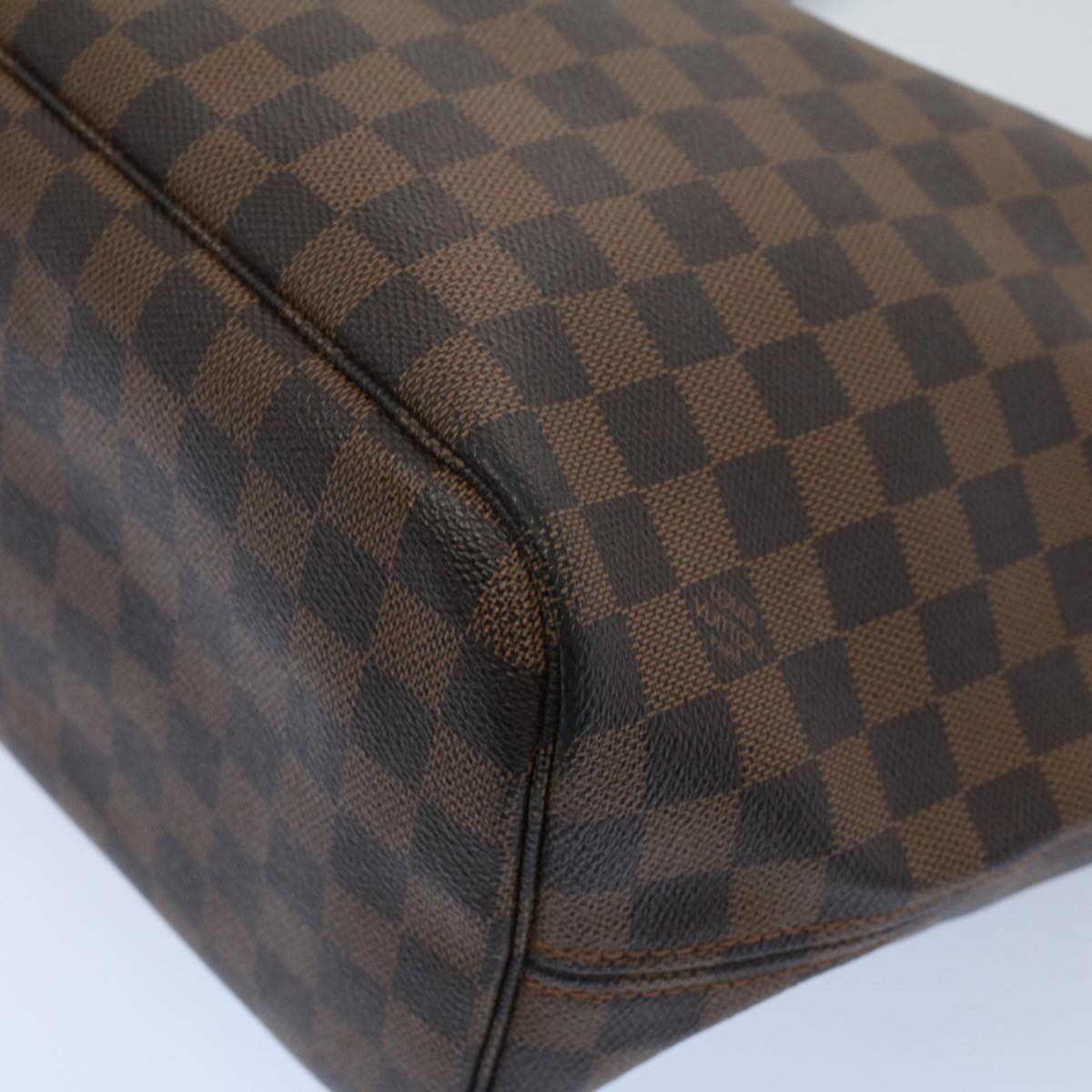 LOUIS VUITTON Damier Ebene Neverfull MM Tote Bag N51105 LV rd5793