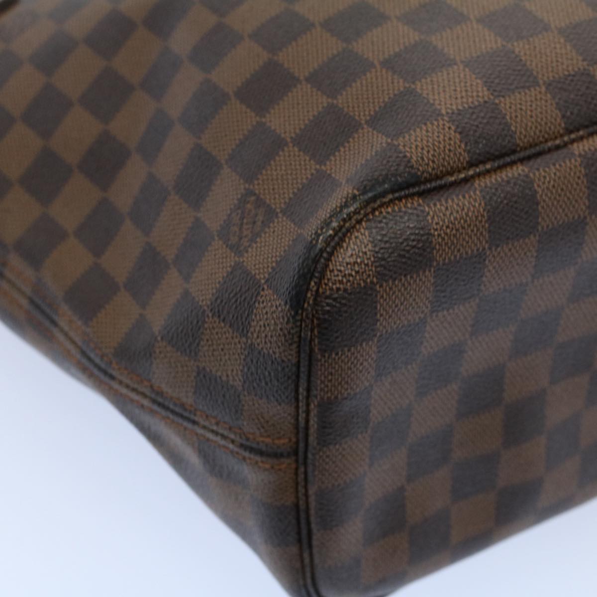 LOUIS VUITTON Damier Ebene Neverfull MM Tote Bag N51105 LV rd5793
