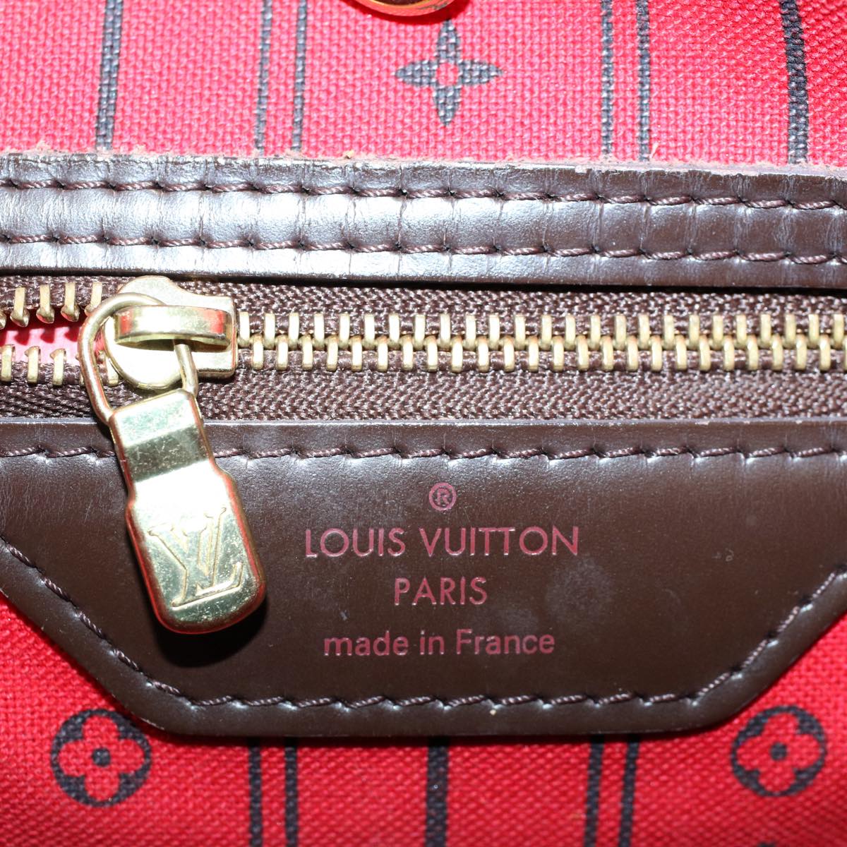 LOUIS VUITTON Damier Ebene Neverfull MM Tote Bag N51105 LV rd5793