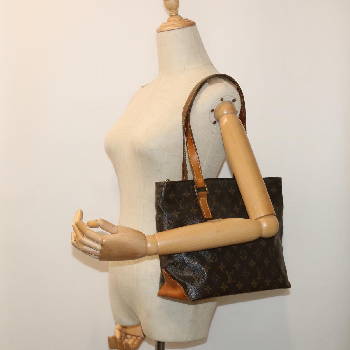 LOUIS VUITTON Monogram Cabas Piano Tote Bag M51148 LV rd5812