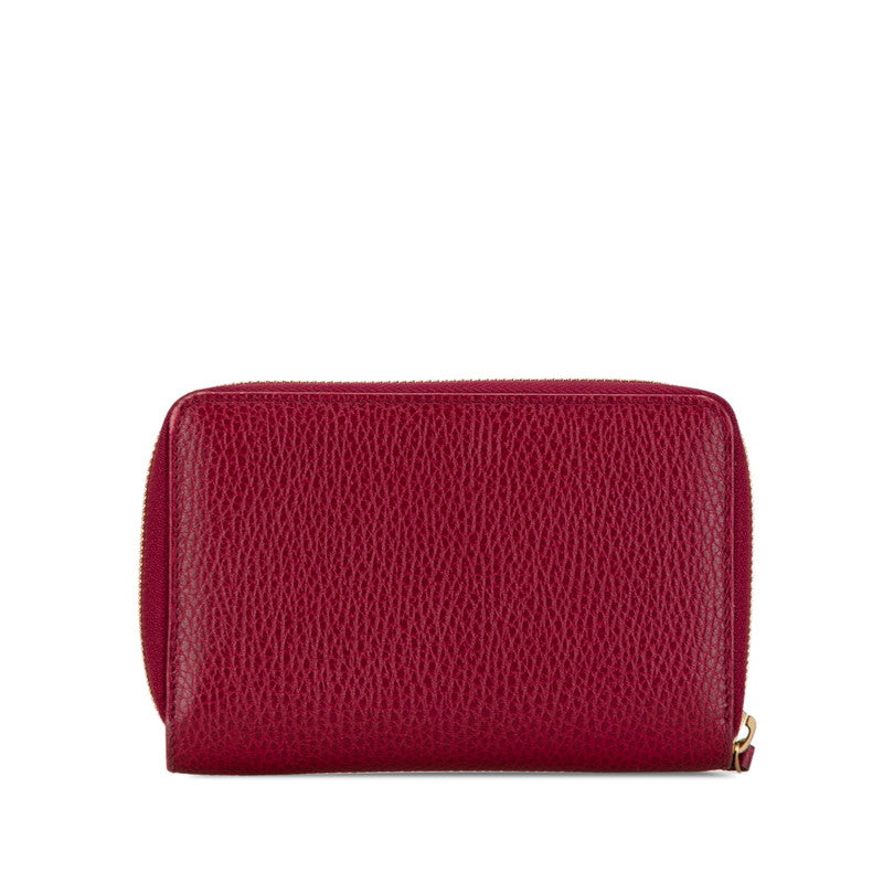 Luxury Gucci Trending 2025 Leather Round Zipper Long Wallet 420113