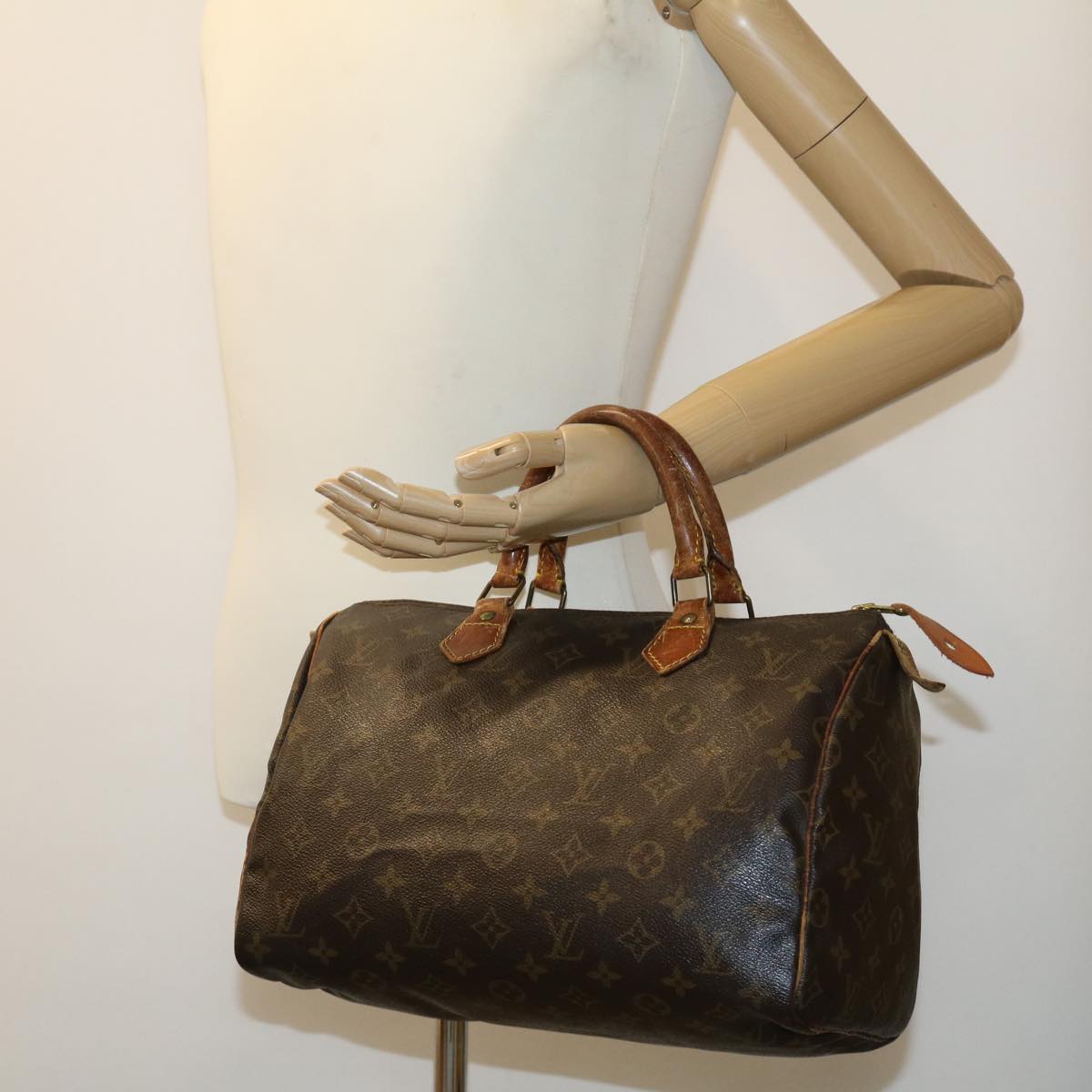 LOUIS VUITTON Monogram Speedy 30 Hand Bag M41526 LV rh176