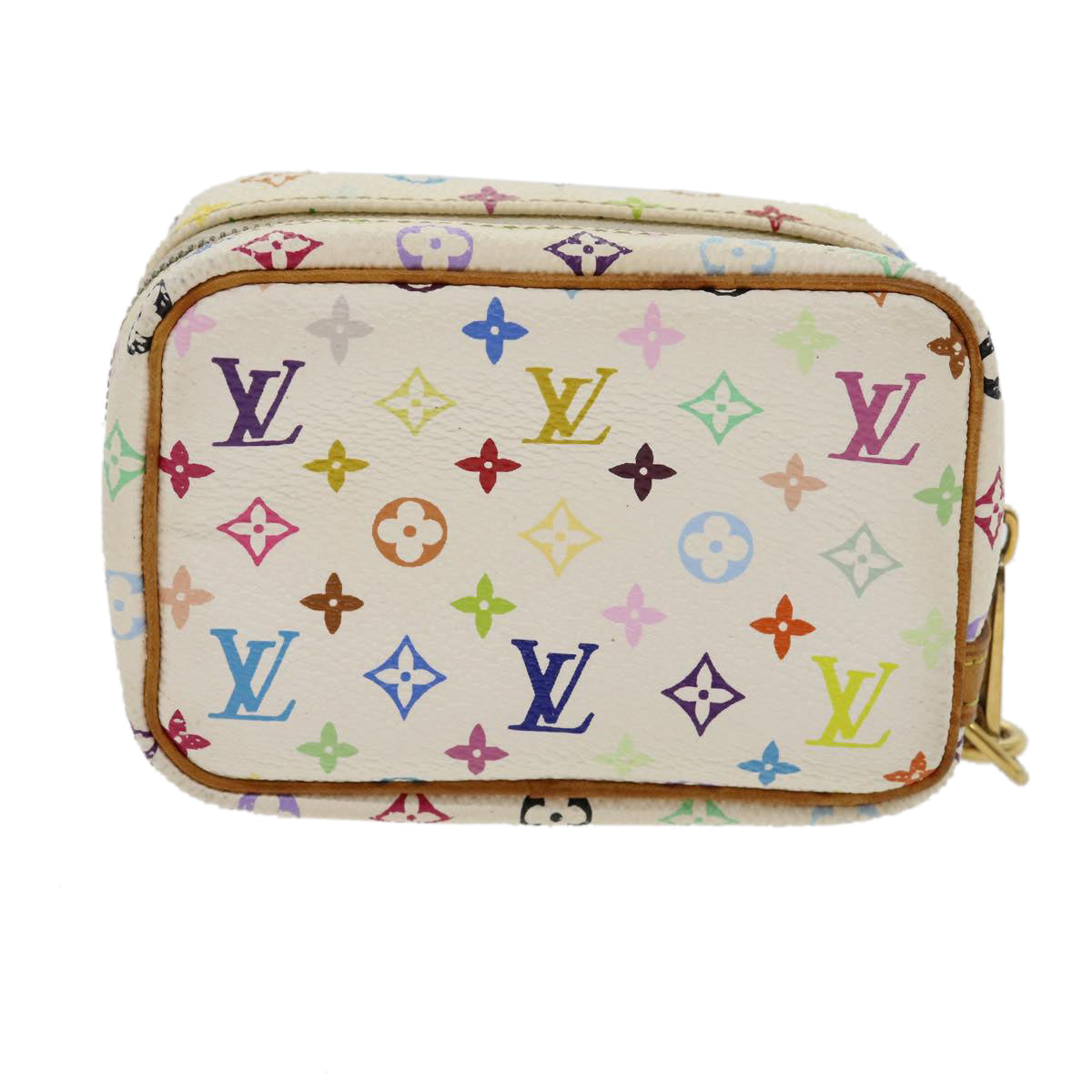 LOUIS VUITTON Monogram Multicolor Trousse Wapity Pouch White M58033 rh244