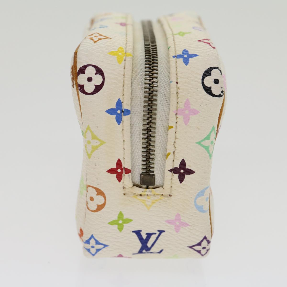 LOUIS VUITTON Monogram Multicolor Trousse Wapity Pouch White M58033 rh244