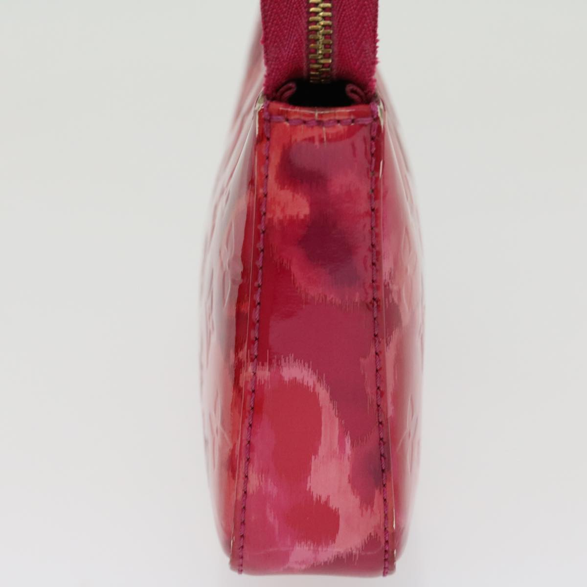 LOUIS VUITTON Vernis Ikat Pochette Accessoires Pouch Red Pink M90042  rh254