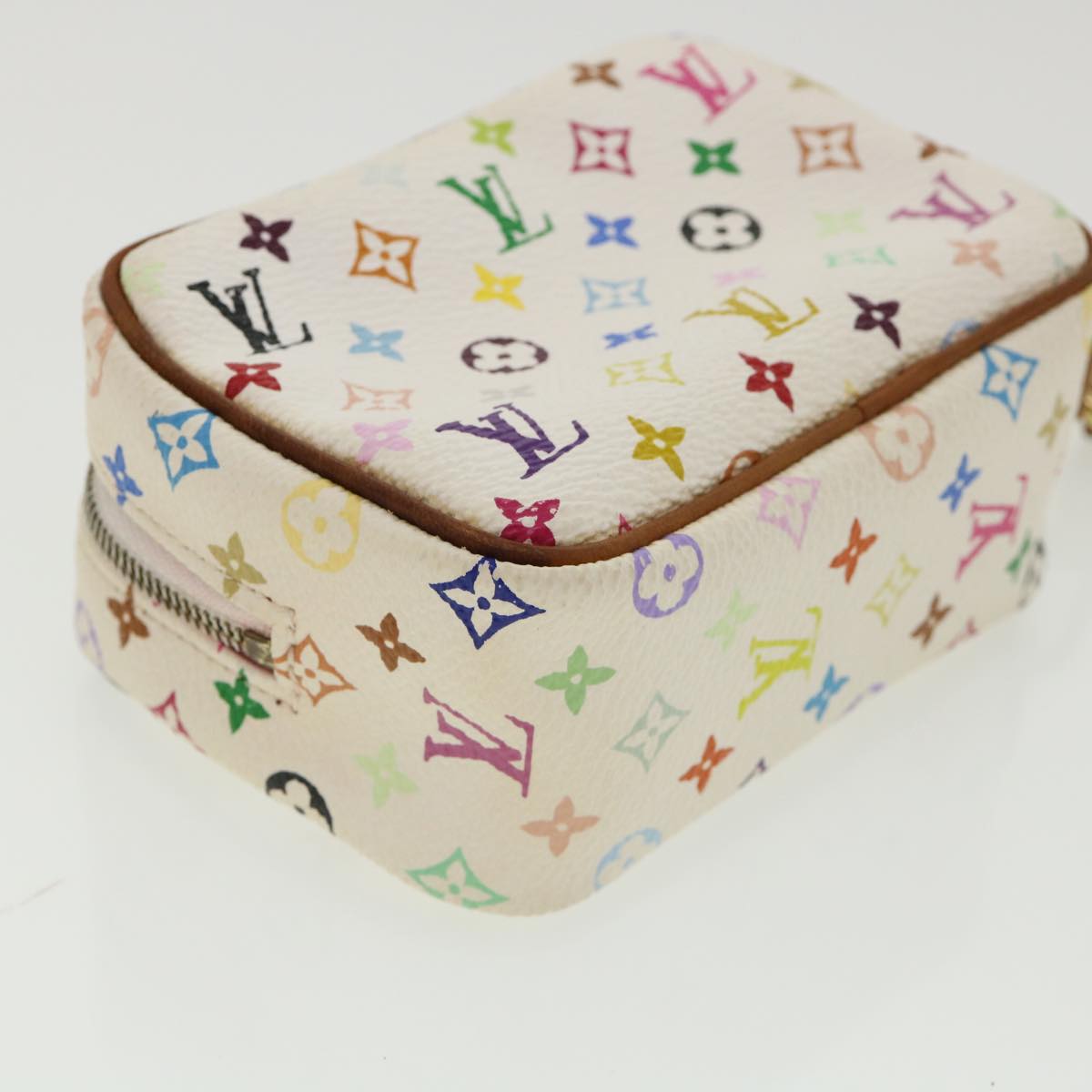 LOUIS VUITTON Monogram Multicolor Trousse Wapity Pouch White M58033 rh260