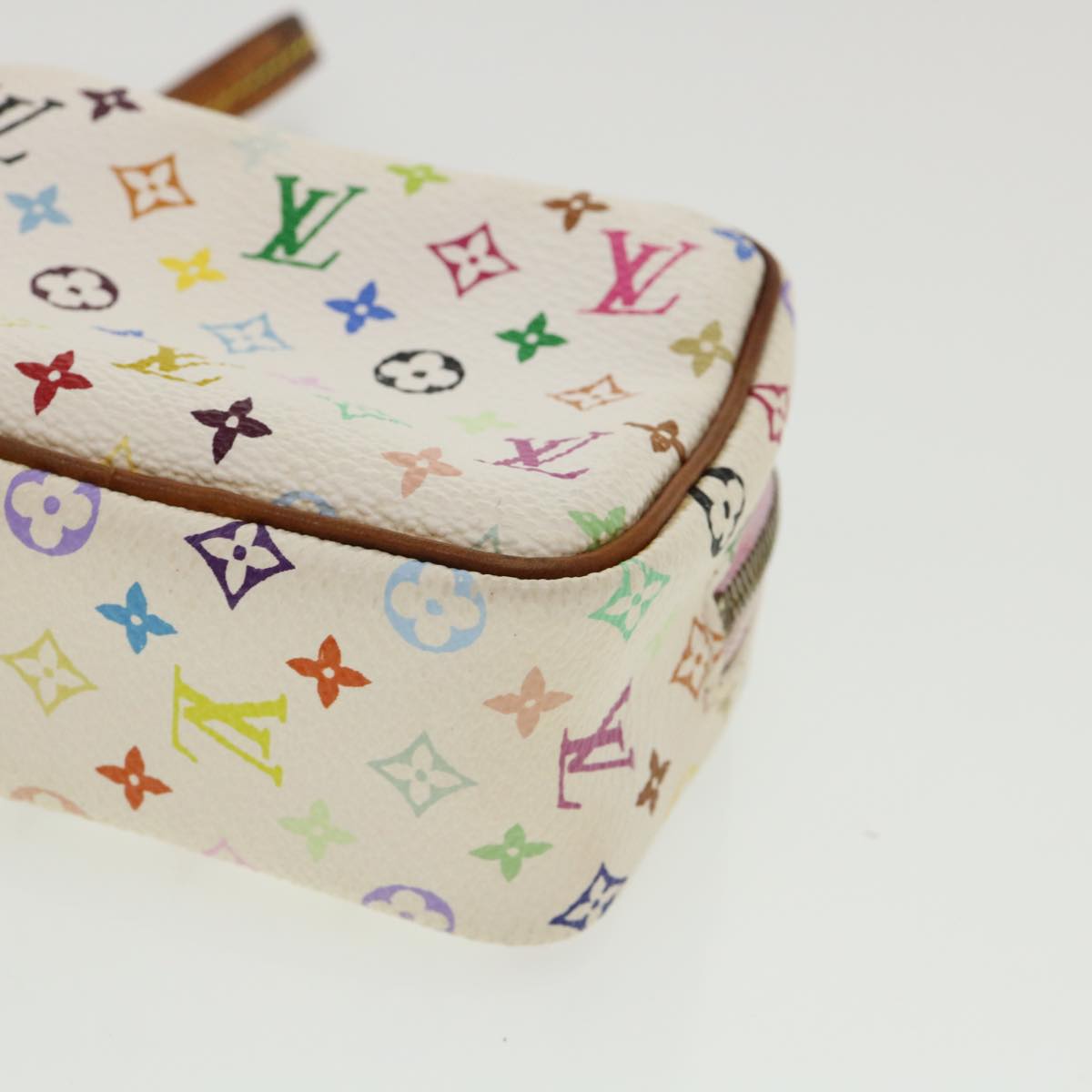 LOUIS VUITTON Monogram Multicolor Trousse Wapity Pouch White M58033 rh260