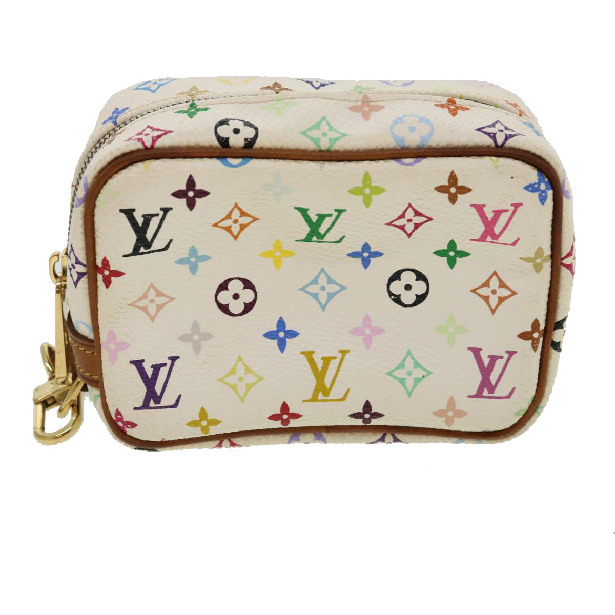 LOUIS VUITTON Monogram Multicolor Trousse Wapity Pouch White M58033 rh260