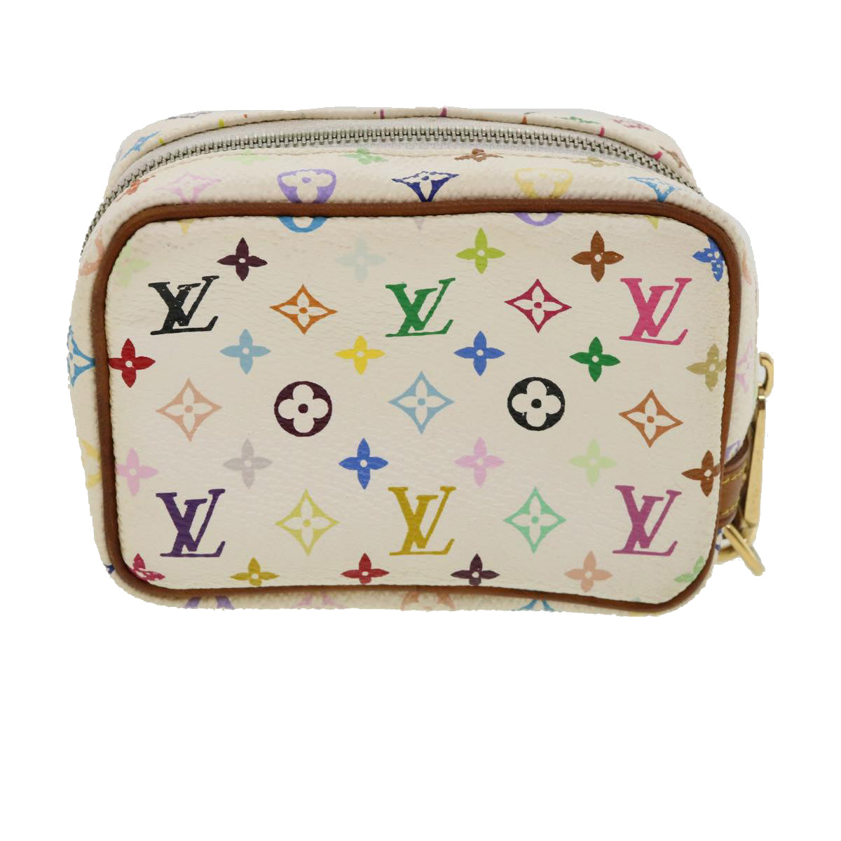 LOUIS VUITTON Monogram Multicolor Trousse Wapity Pouch White M58033 rh260