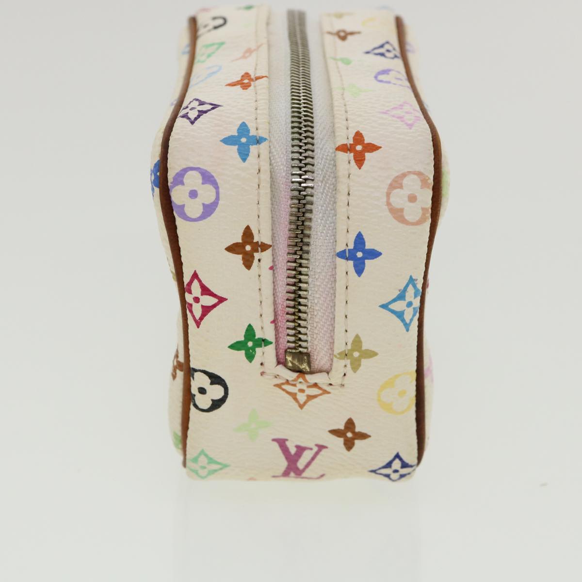 LOUIS VUITTON Monogram Multicolor Trousse Wapity Pouch White M58033 rh260