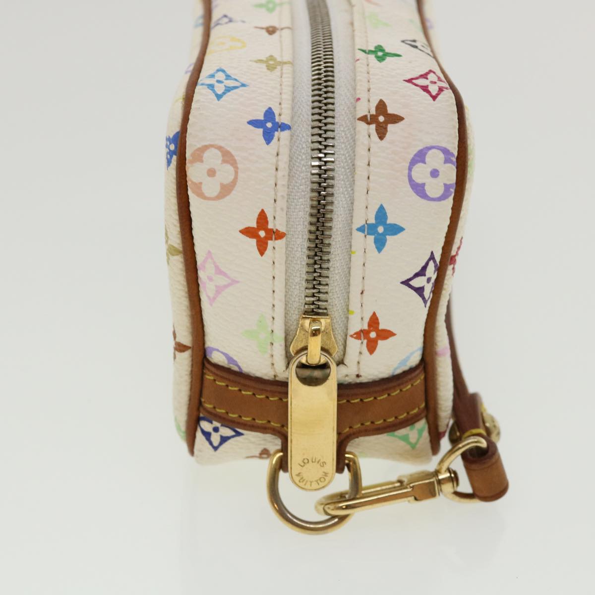 LOUIS VUITTON Monogram Multicolor Trousse Wapity Pouch White M58033 rh260