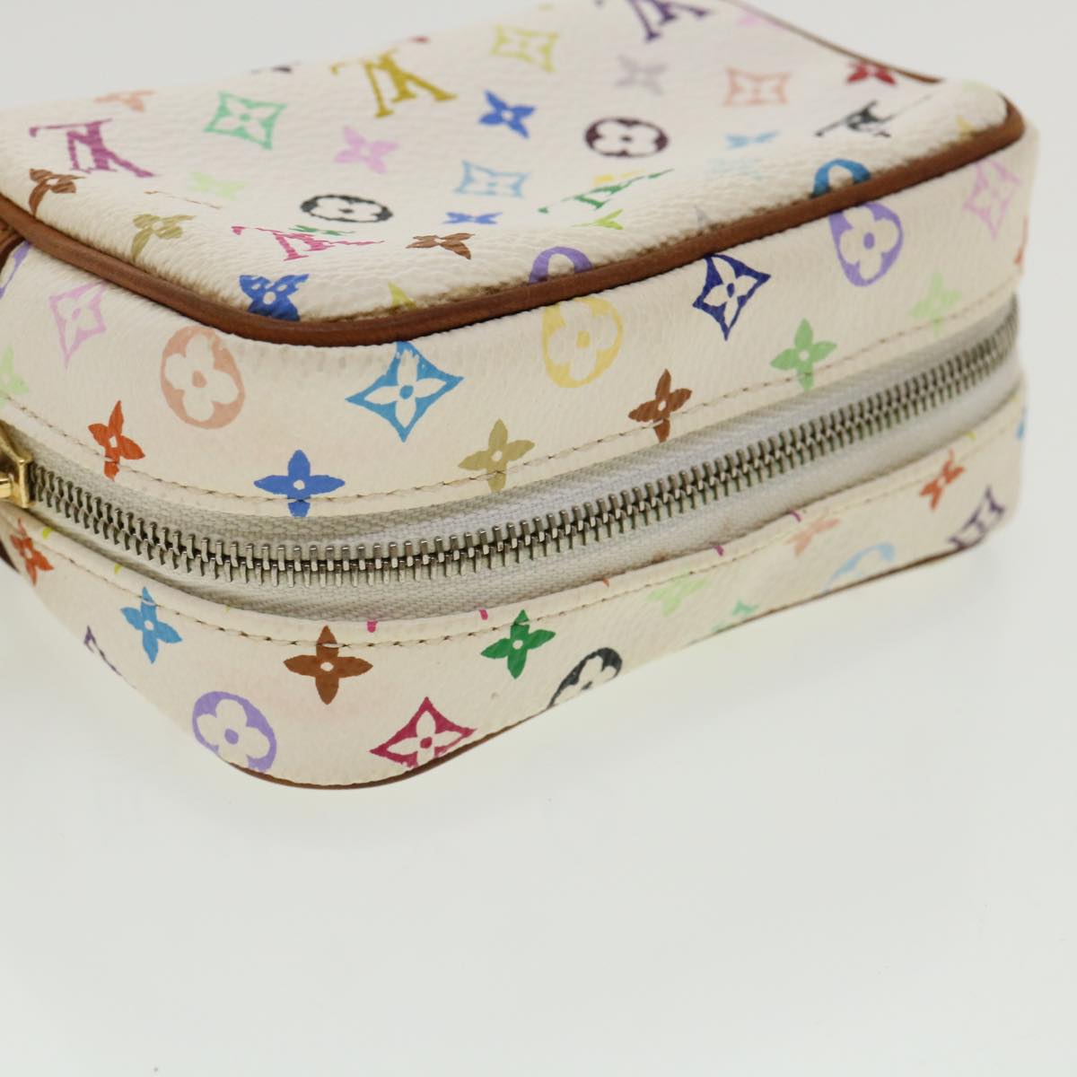 LOUIS VUITTON Monogram Multicolor Trousse Wapity Pouch White M58033 rh260