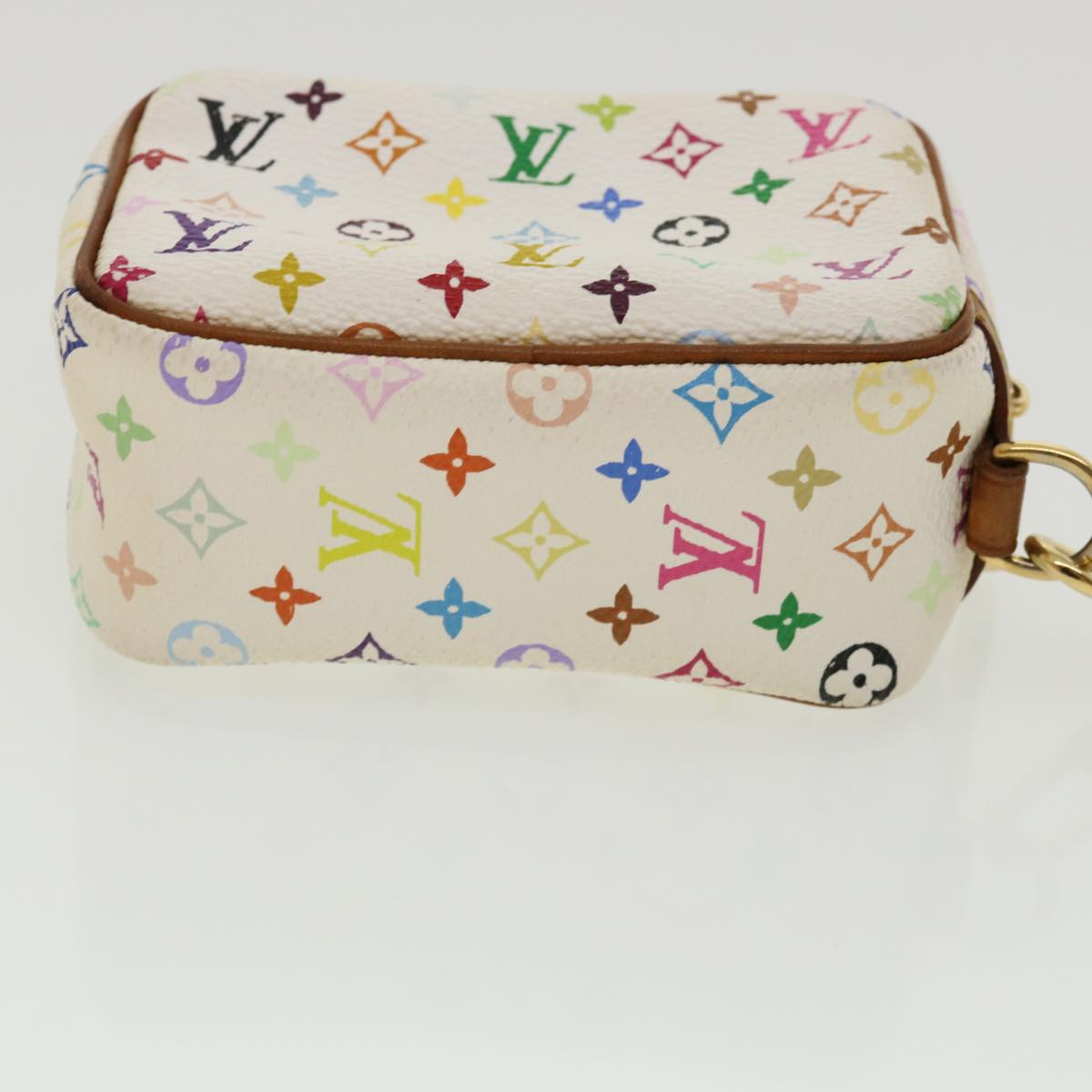 LOUIS VUITTON Monogram Multicolor Trousse Wapity Pouch White M58033 rh260