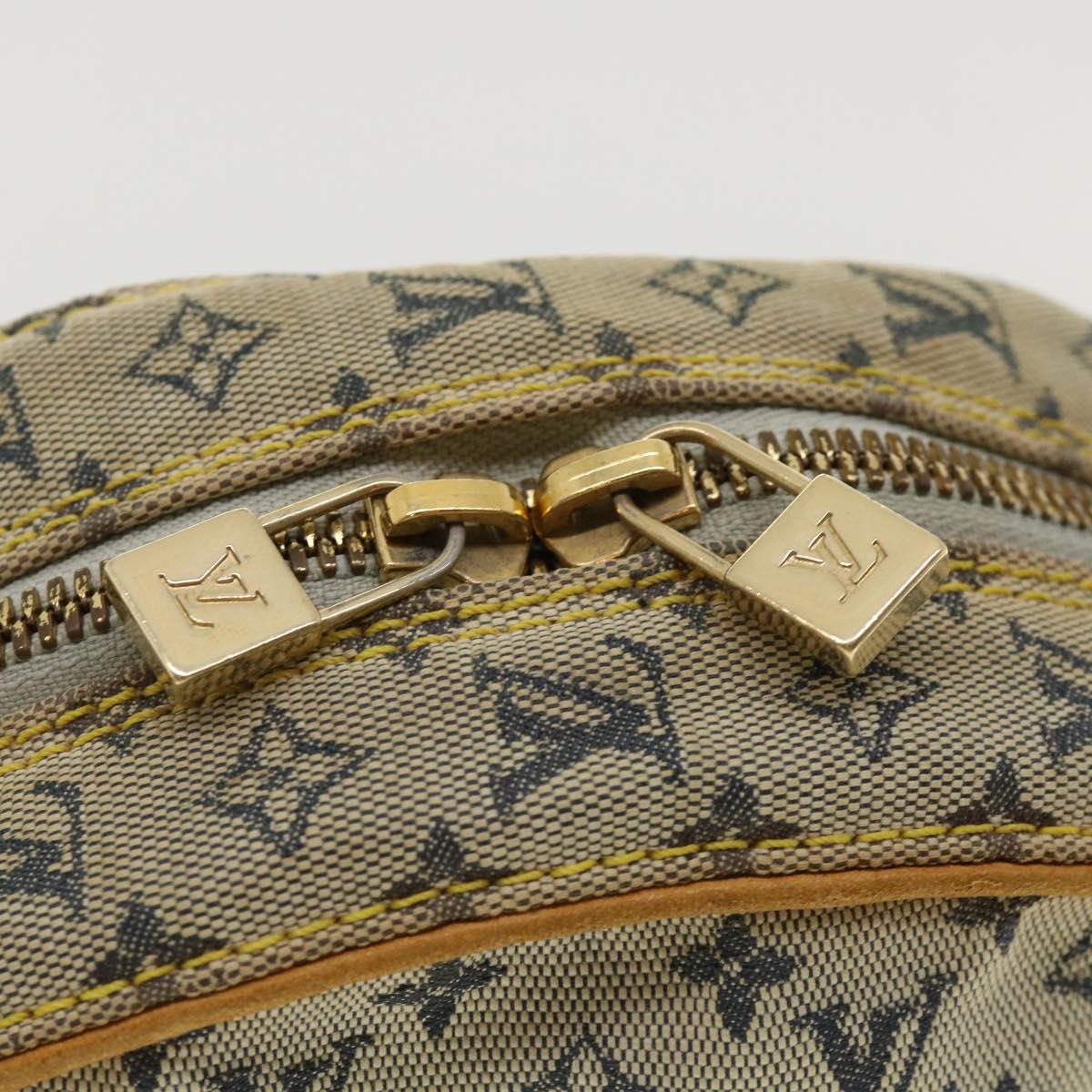 LOUIS VUITTON Monogram Mini Jeanne GM Shoulder Bag Blue M92000 LV rh269