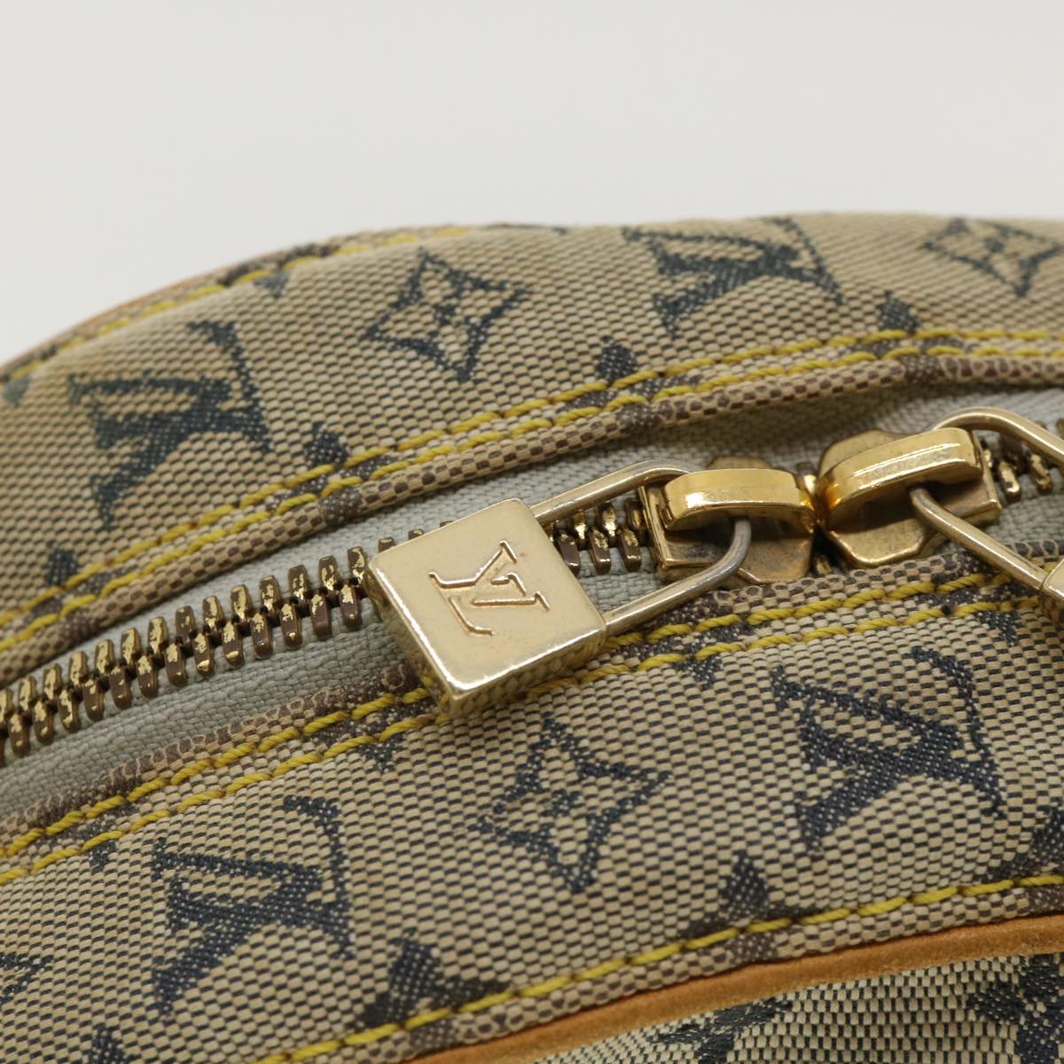 LOUIS VUITTON Monogram Mini Jeanne GM Shoulder Bag Blue M92000 LV rh269