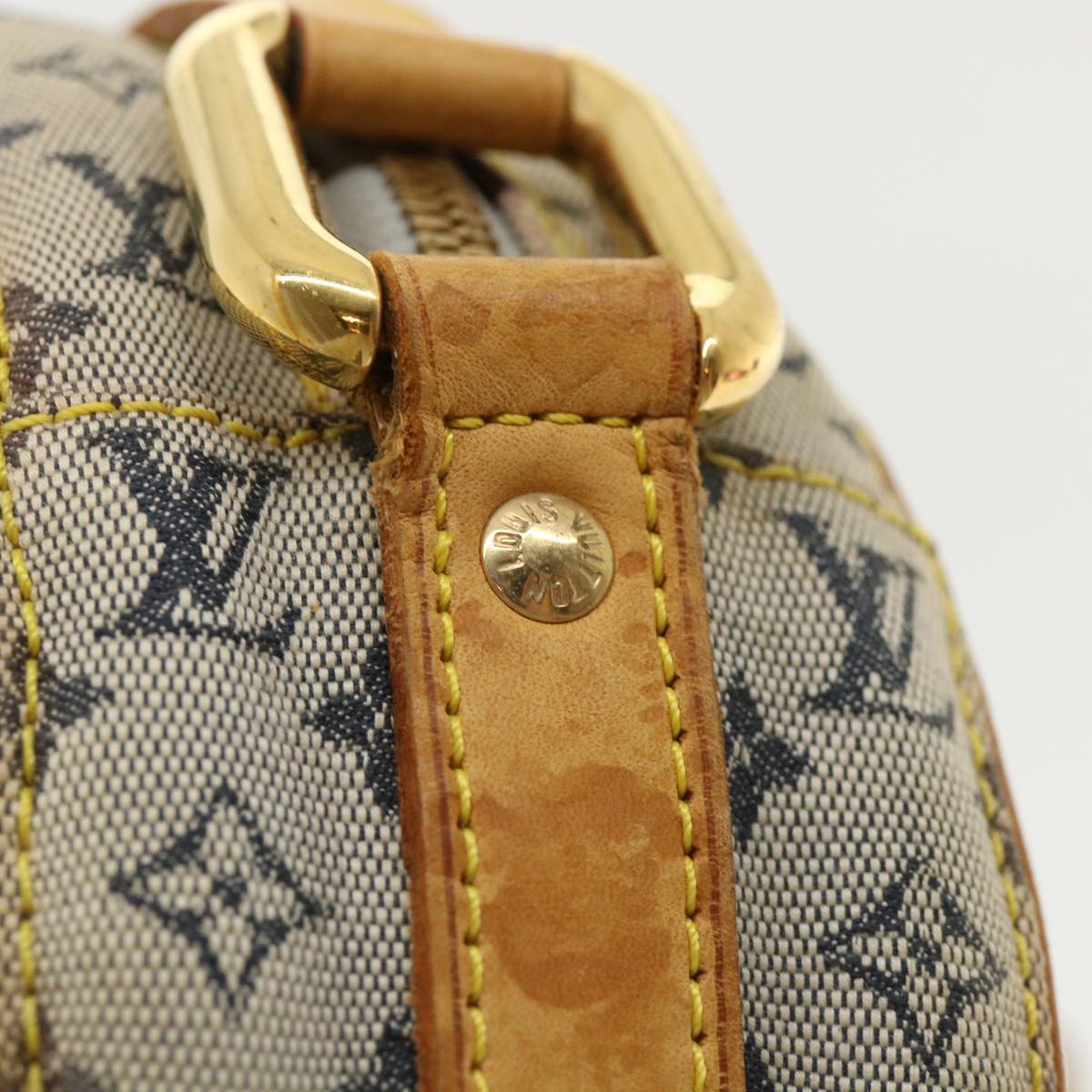 LOUIS VUITTON Monogram Mini Jeanne GM Shoulder Bag Blue M92000 LV rh269