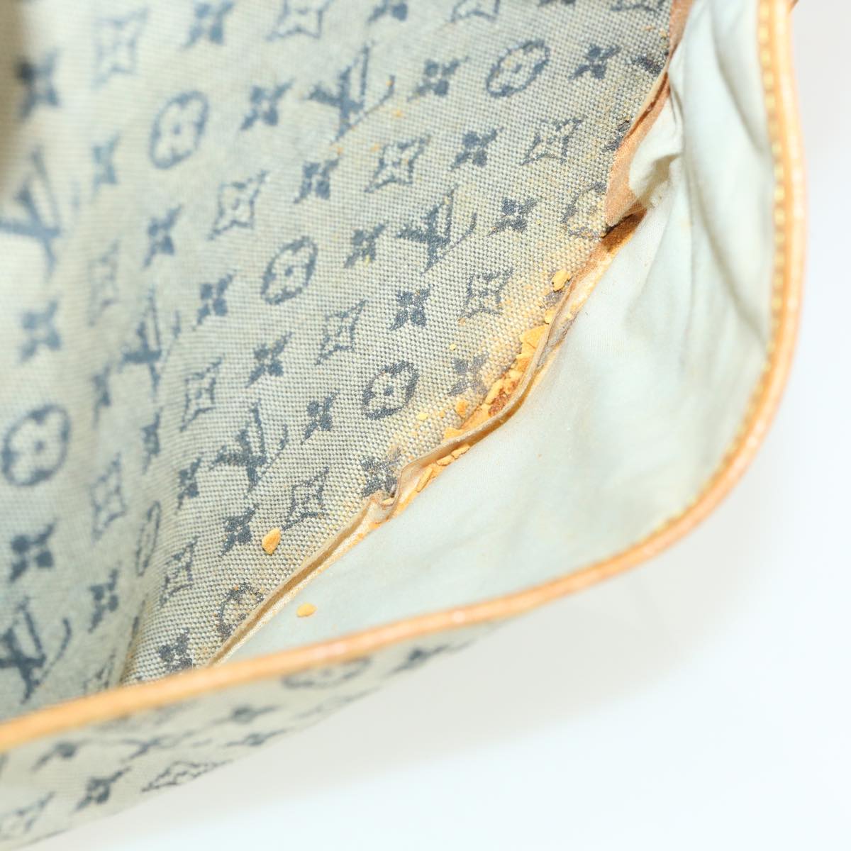 LOUIS VUITTON Monogram Mini Jeanne GM Shoulder Bag Blue M92000 LV rh269