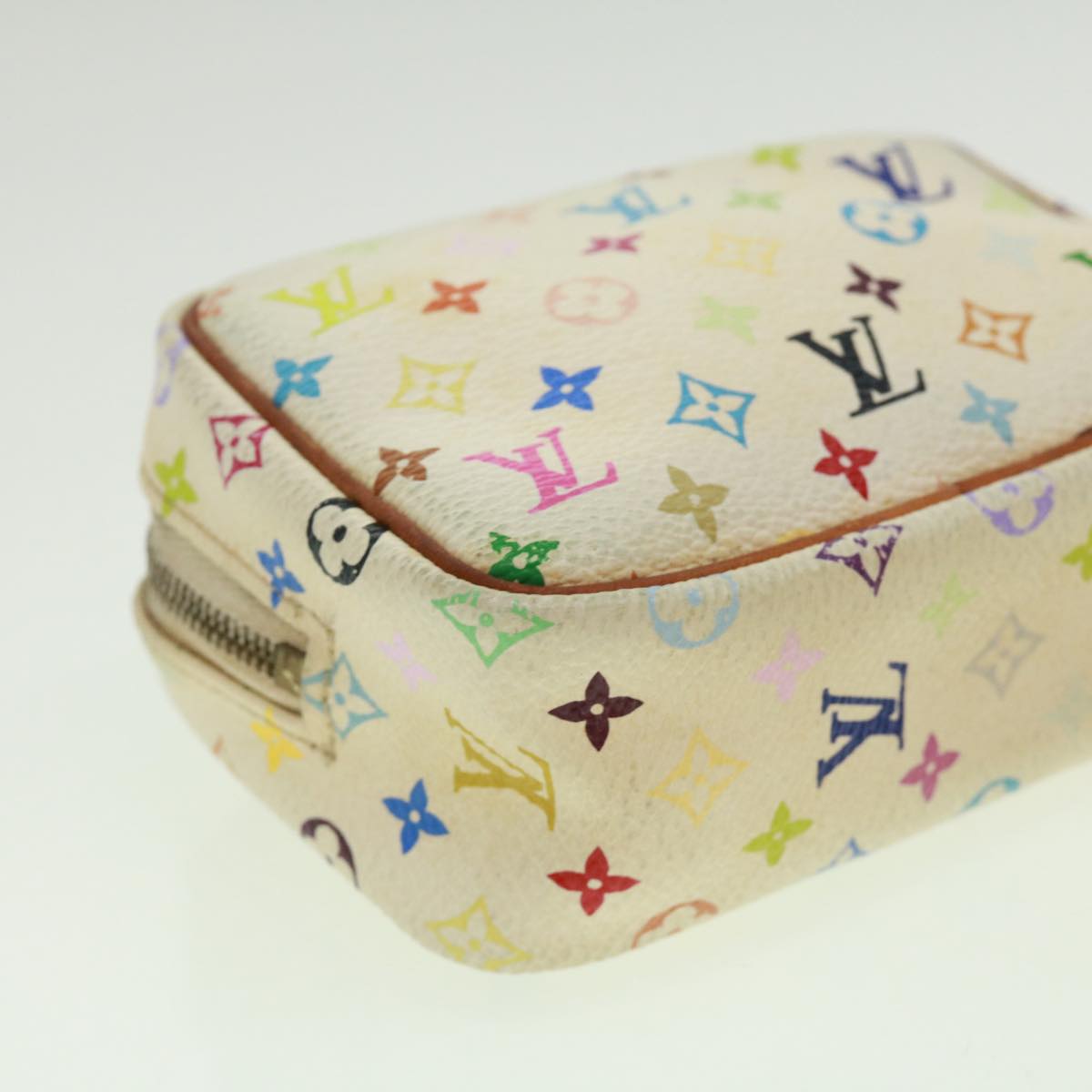 LOUIS VUITTON Monogram Multicolor Trousse Wapity Pouch White M58033 rh288