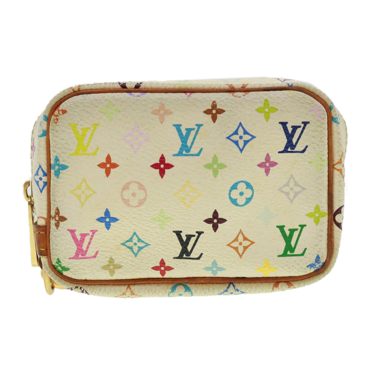 LOUIS VUITTON Monogram Multicolor Trousse Wapity Pouch White M58033 rh288