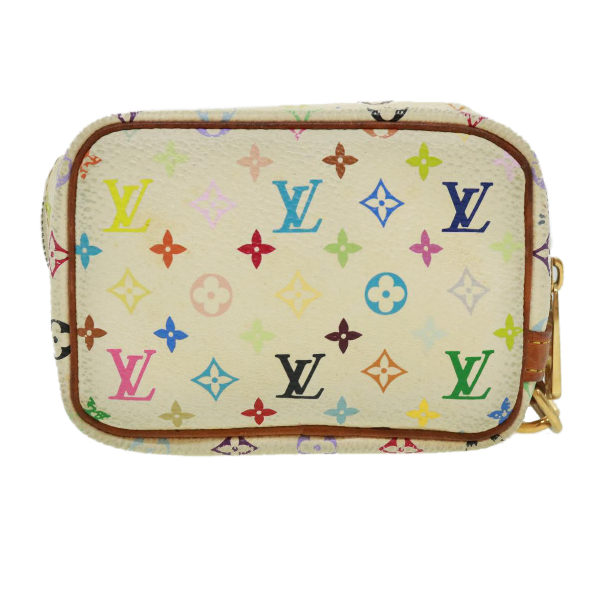 LOUIS VUITTON Monogram Multicolor Trousse Wapity Pouch White M58033 rh288