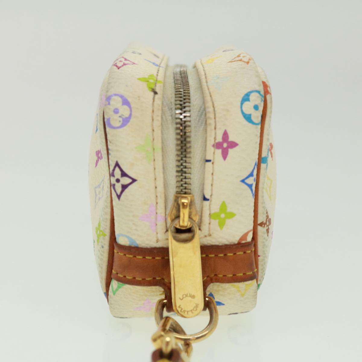 LOUIS VUITTON Monogram Multicolor Trousse Wapity Pouch White M58033 rh288
