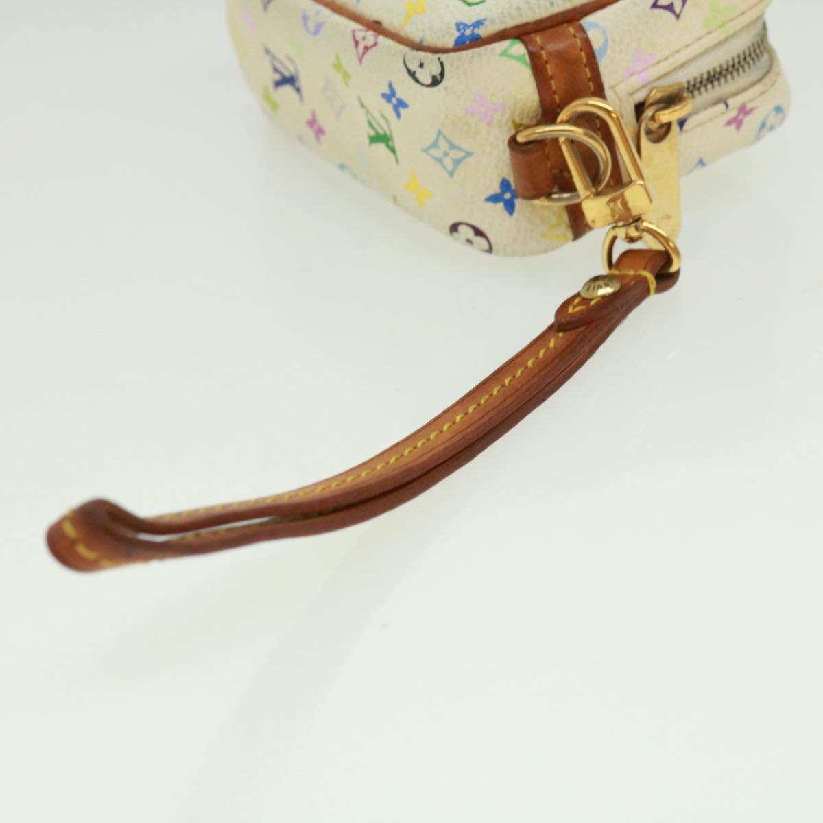 LOUIS VUITTON Monogram Multicolor Trousse Wapity Pouch White M58033 rh288
